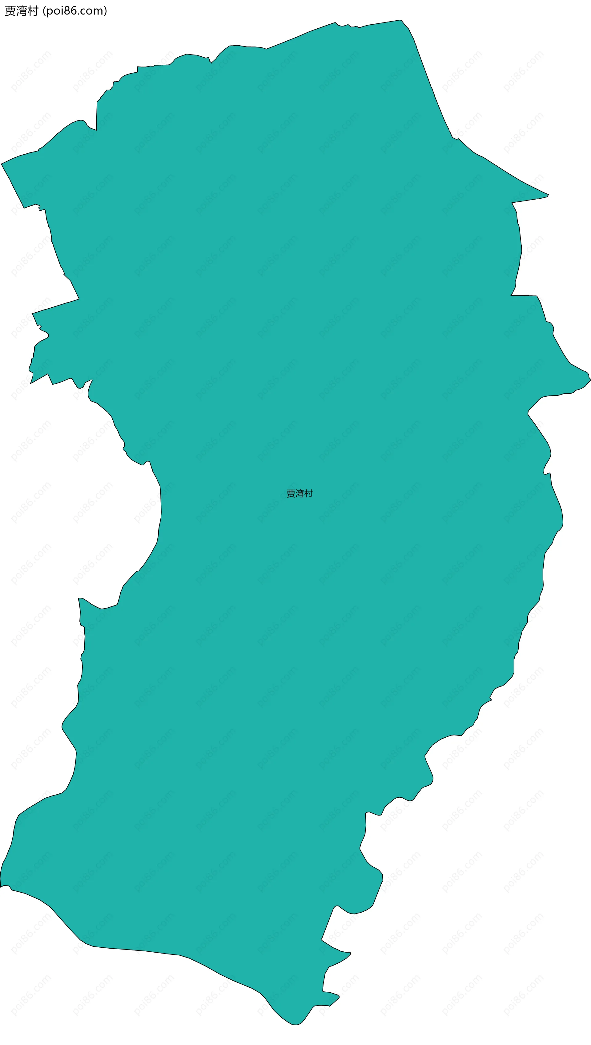 贾湾村边界地图
