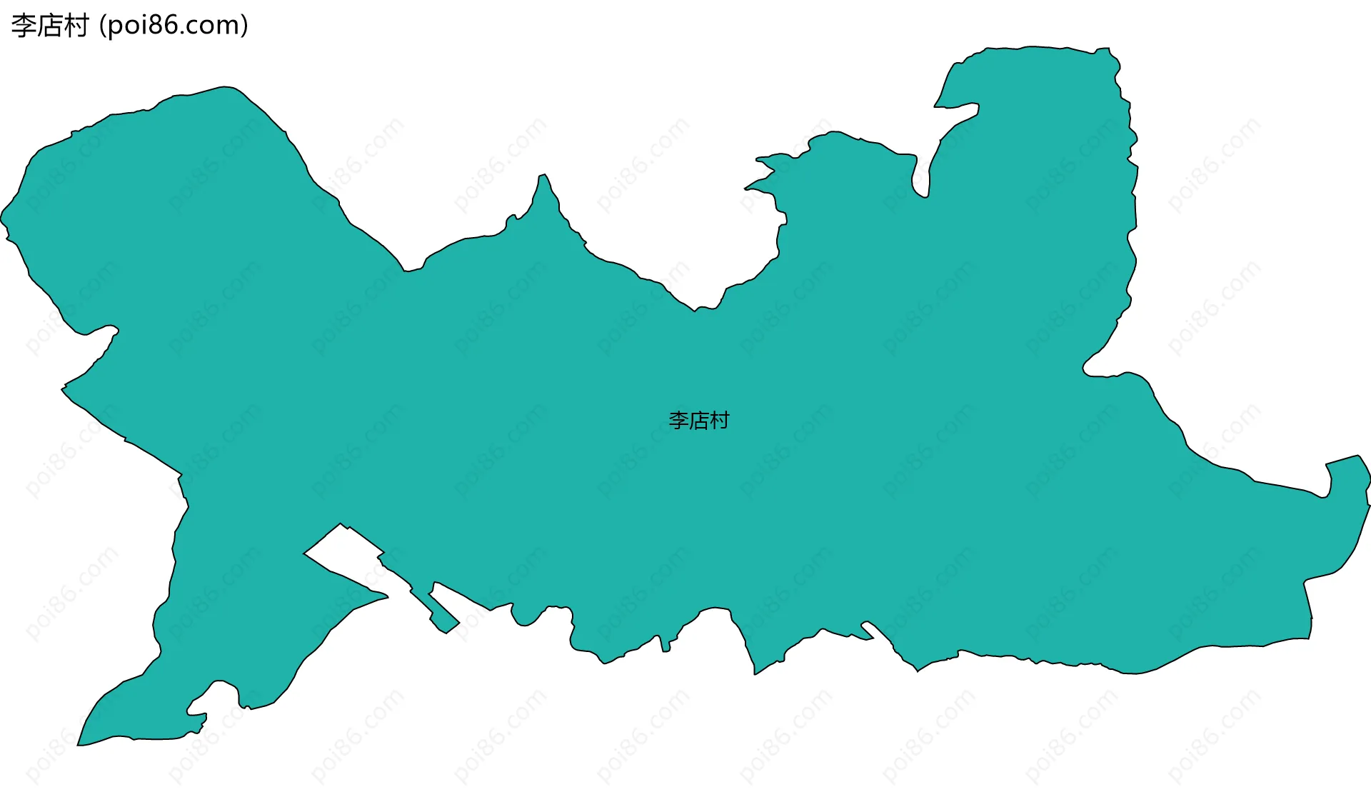 李店村边界地图