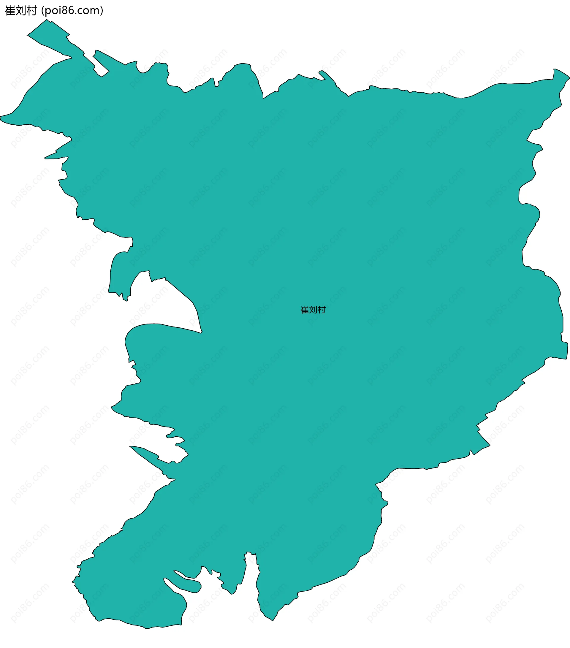崔刘村边界地图