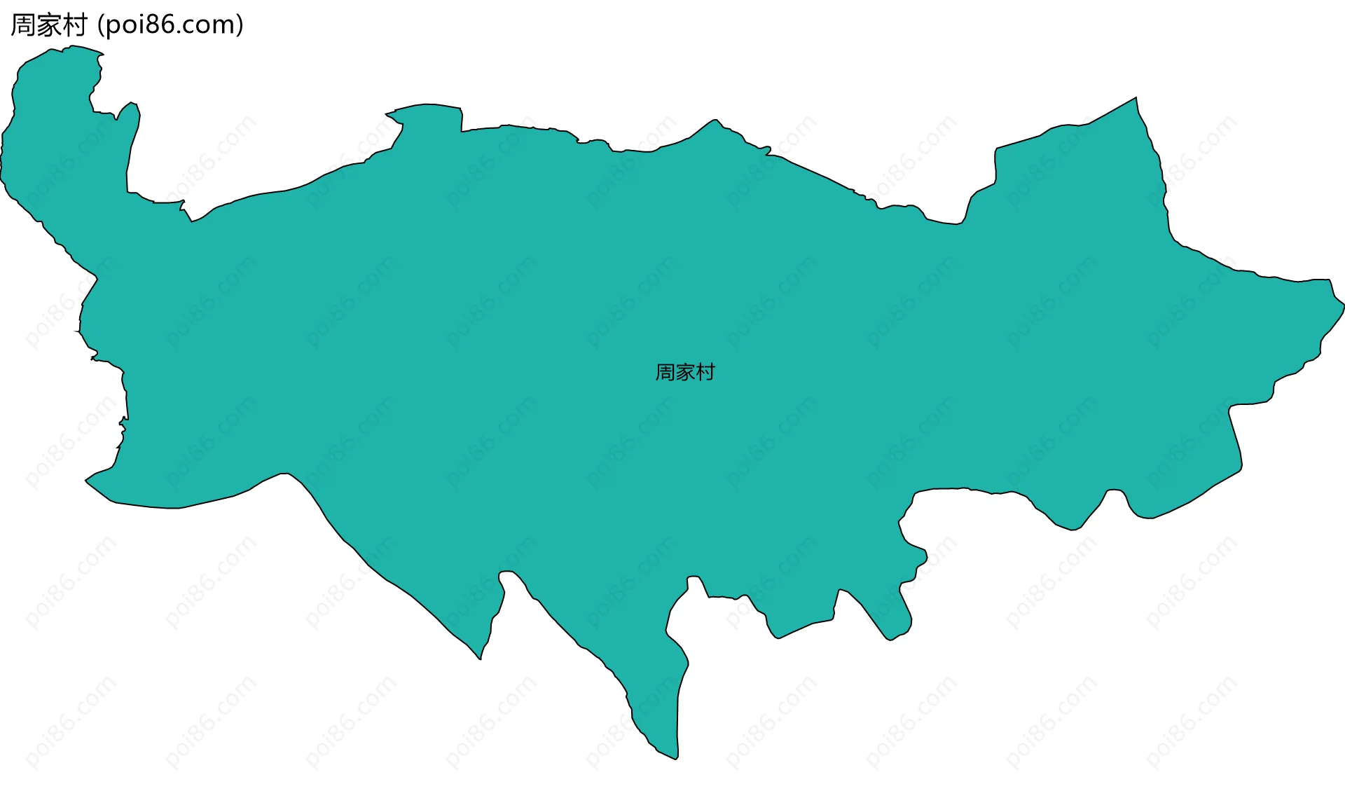 周家村边界地图