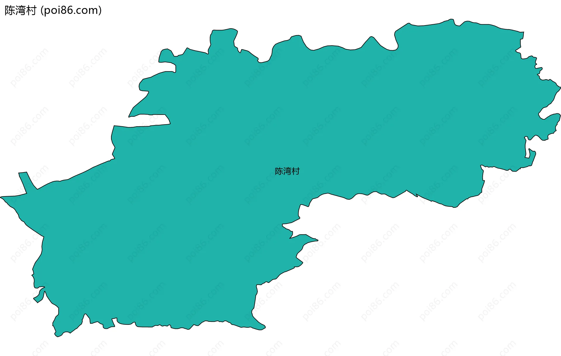 陈湾村边界地图
