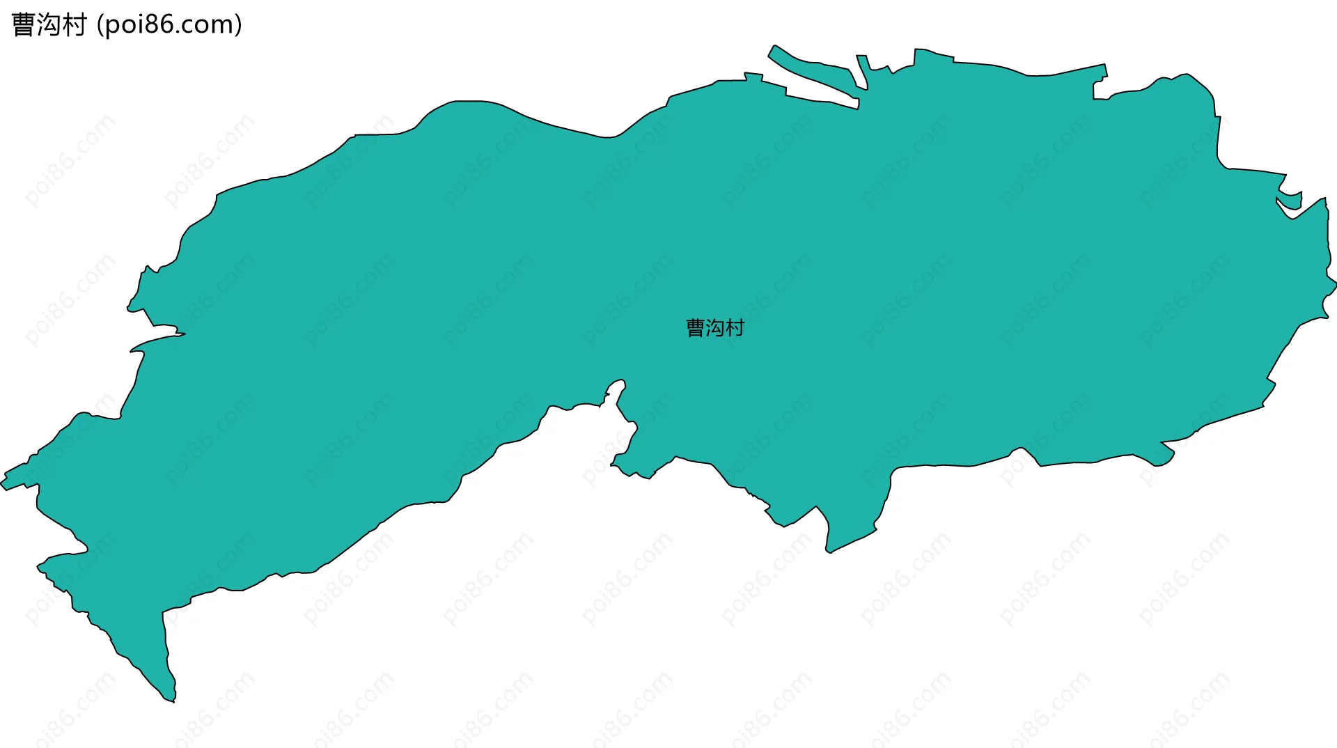 曹沟村边界地图