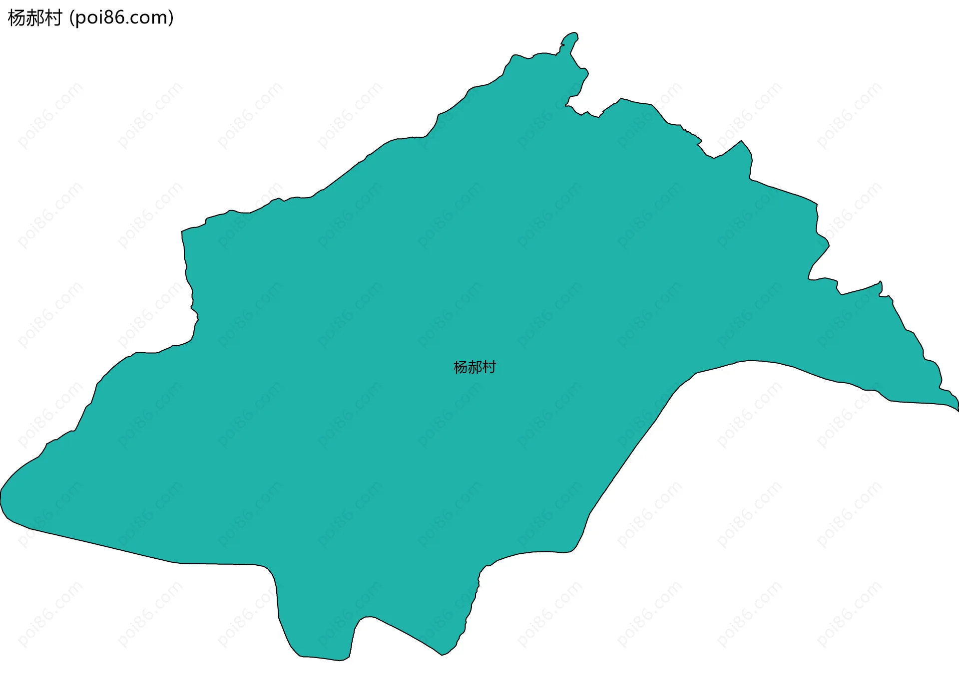 杨郝村边界地图