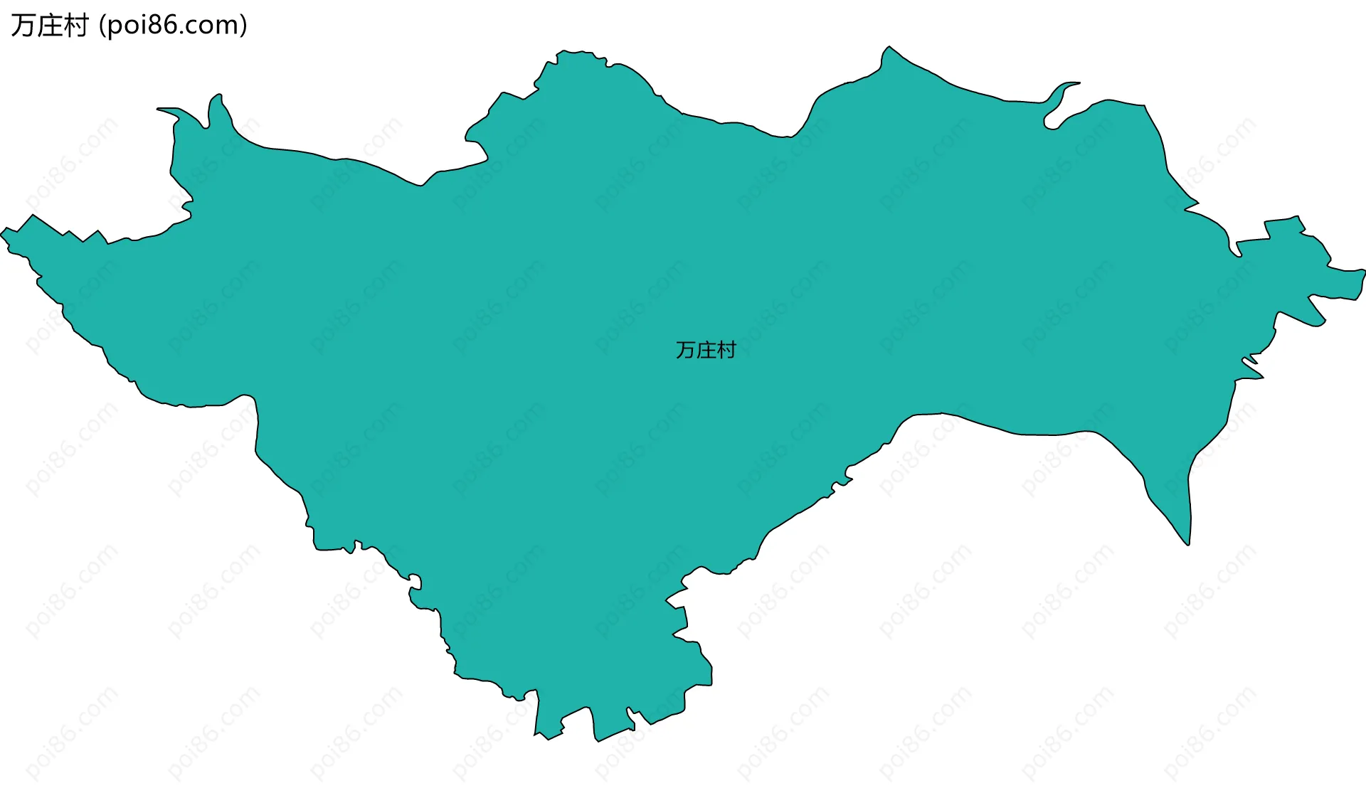 万庄村边界地图