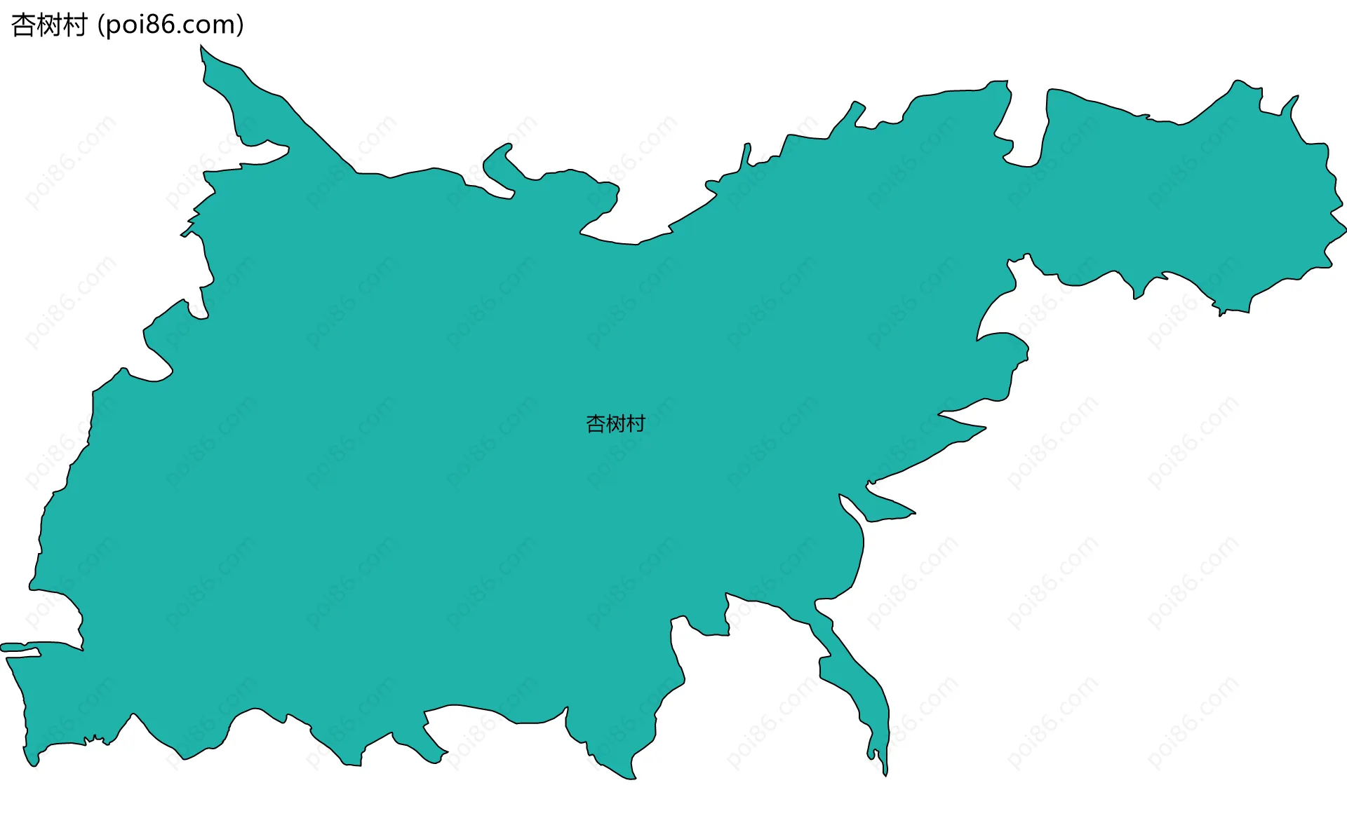 杏树村边界地图