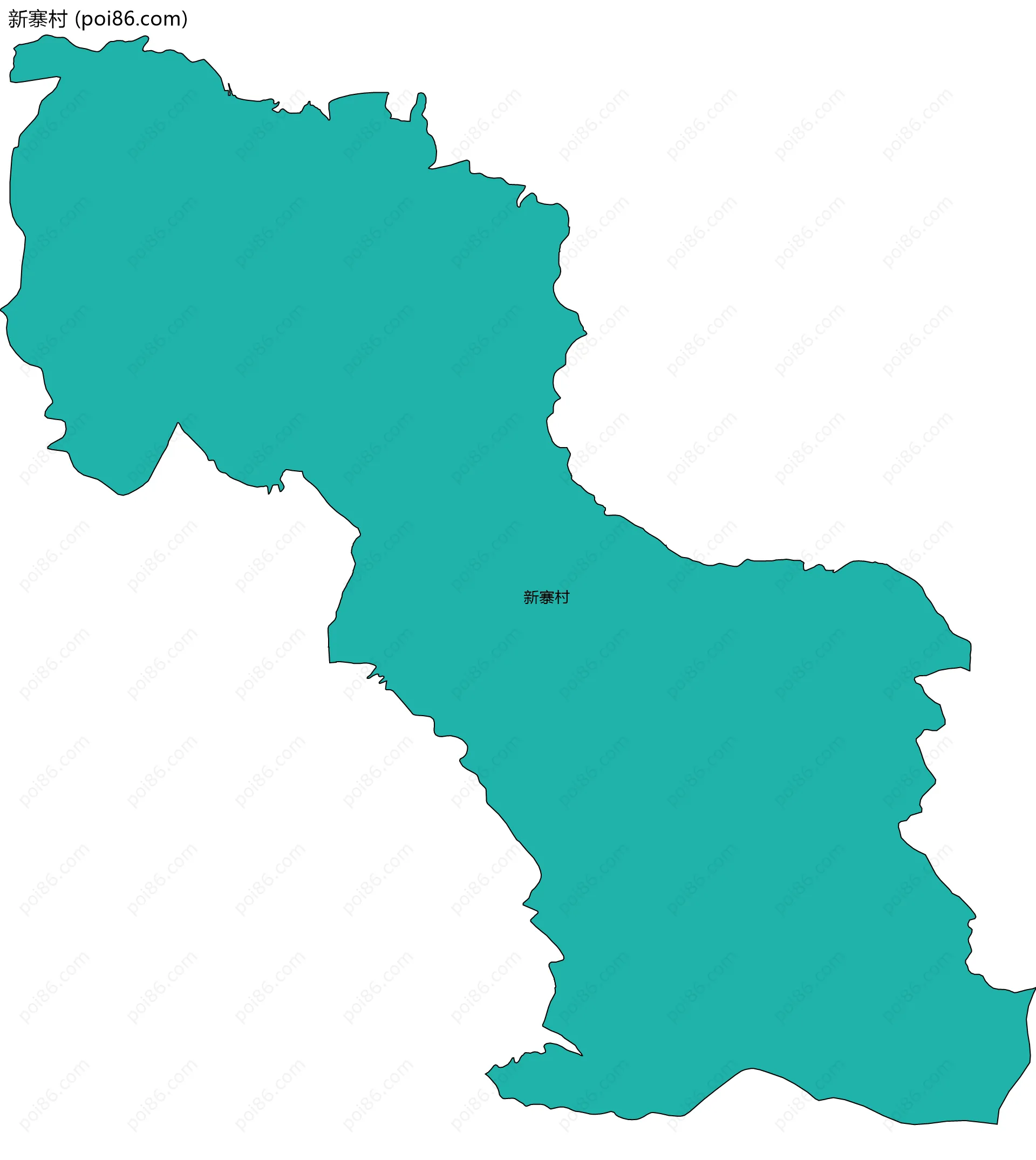 新寨村边界地图