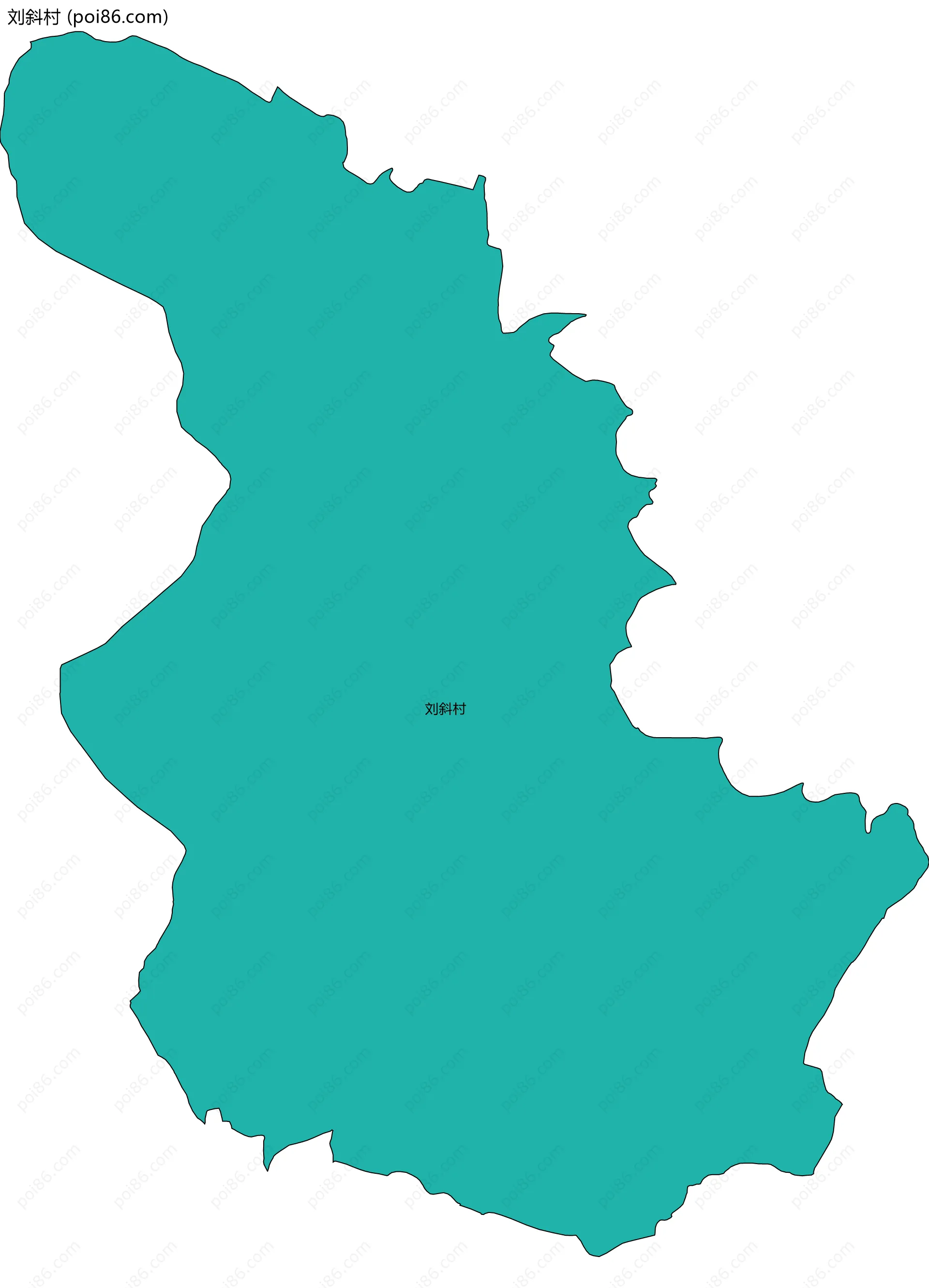 刘斜村边界地图