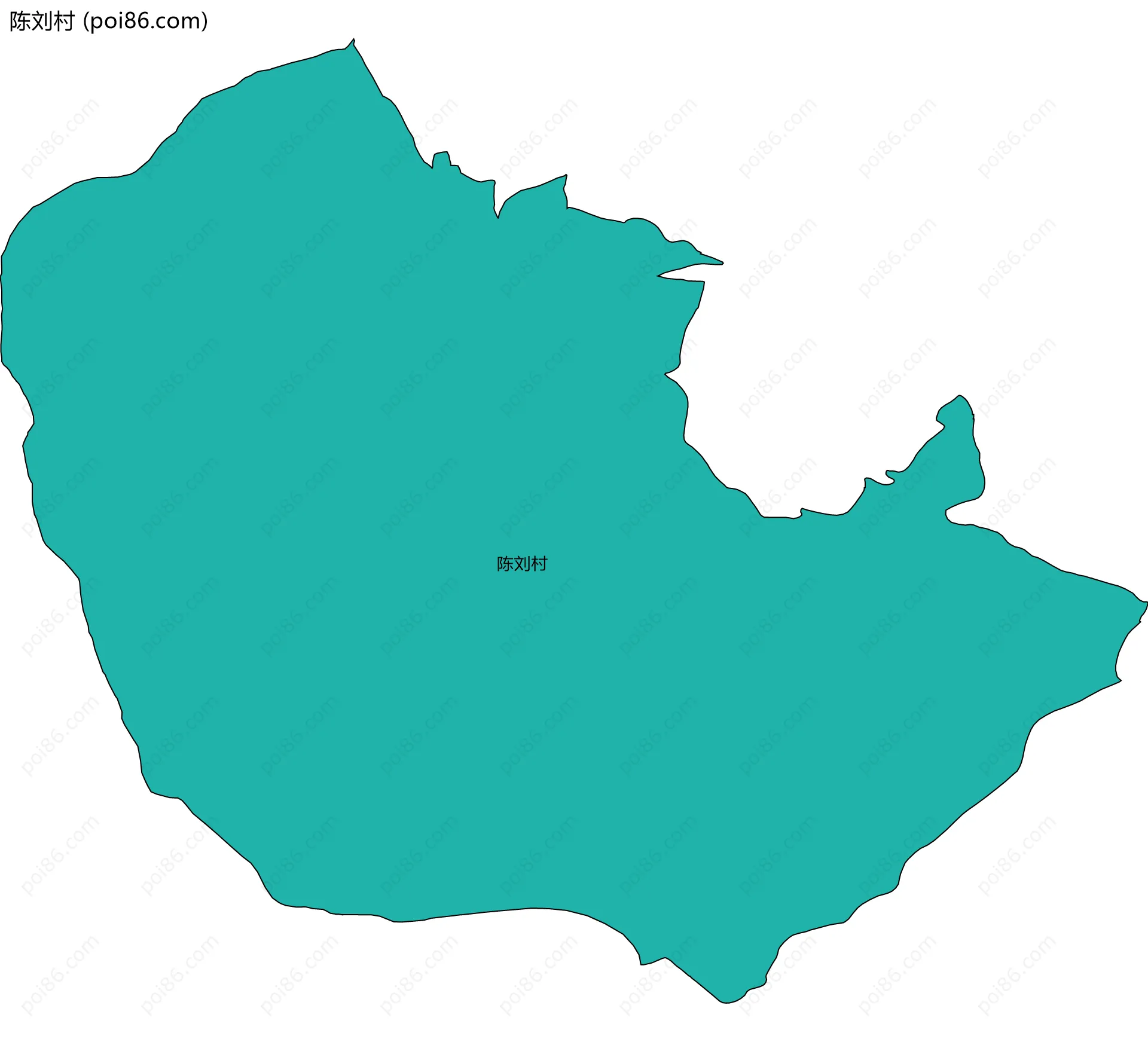 陈刘村边界地图