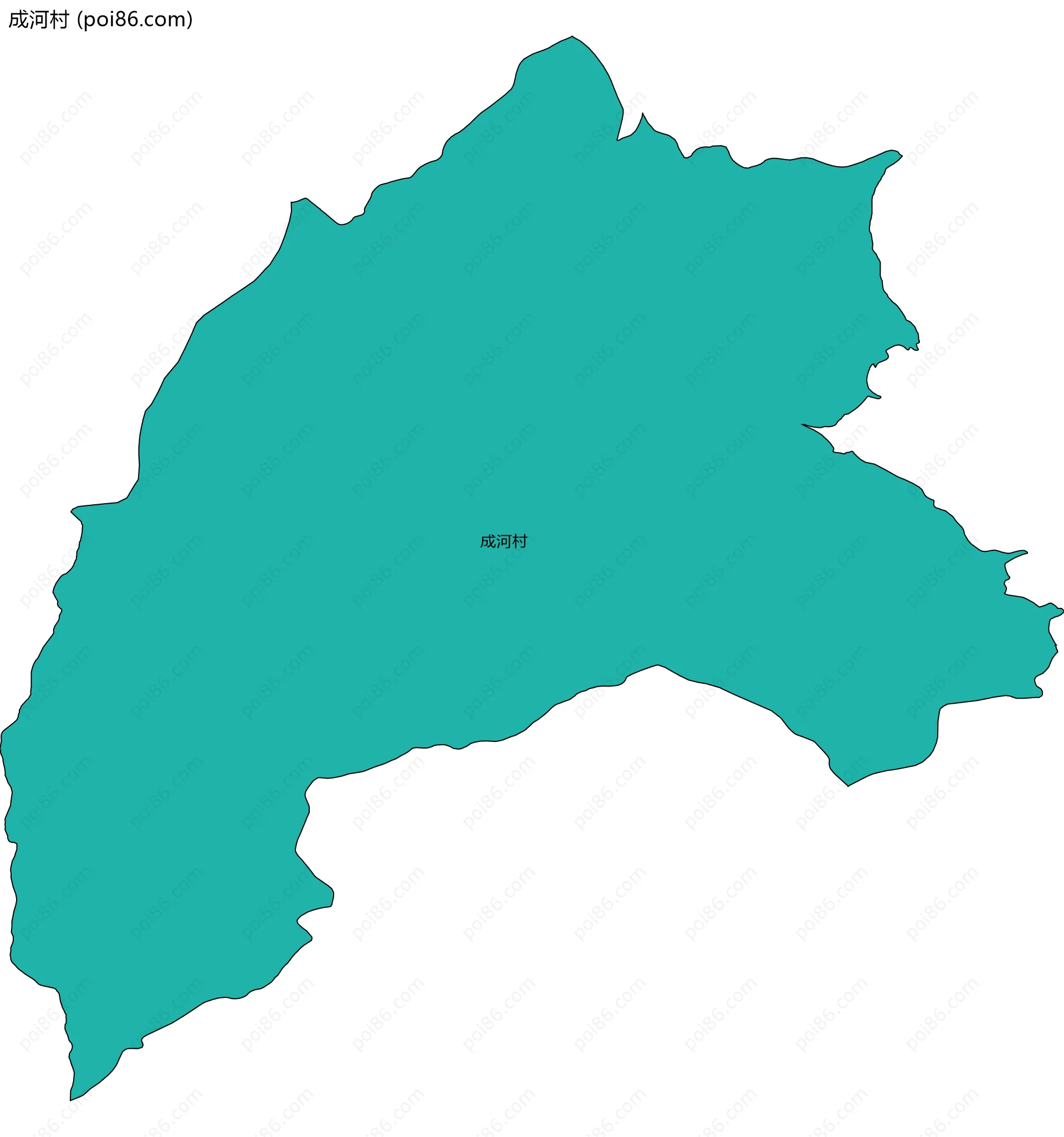 成河村边界地图