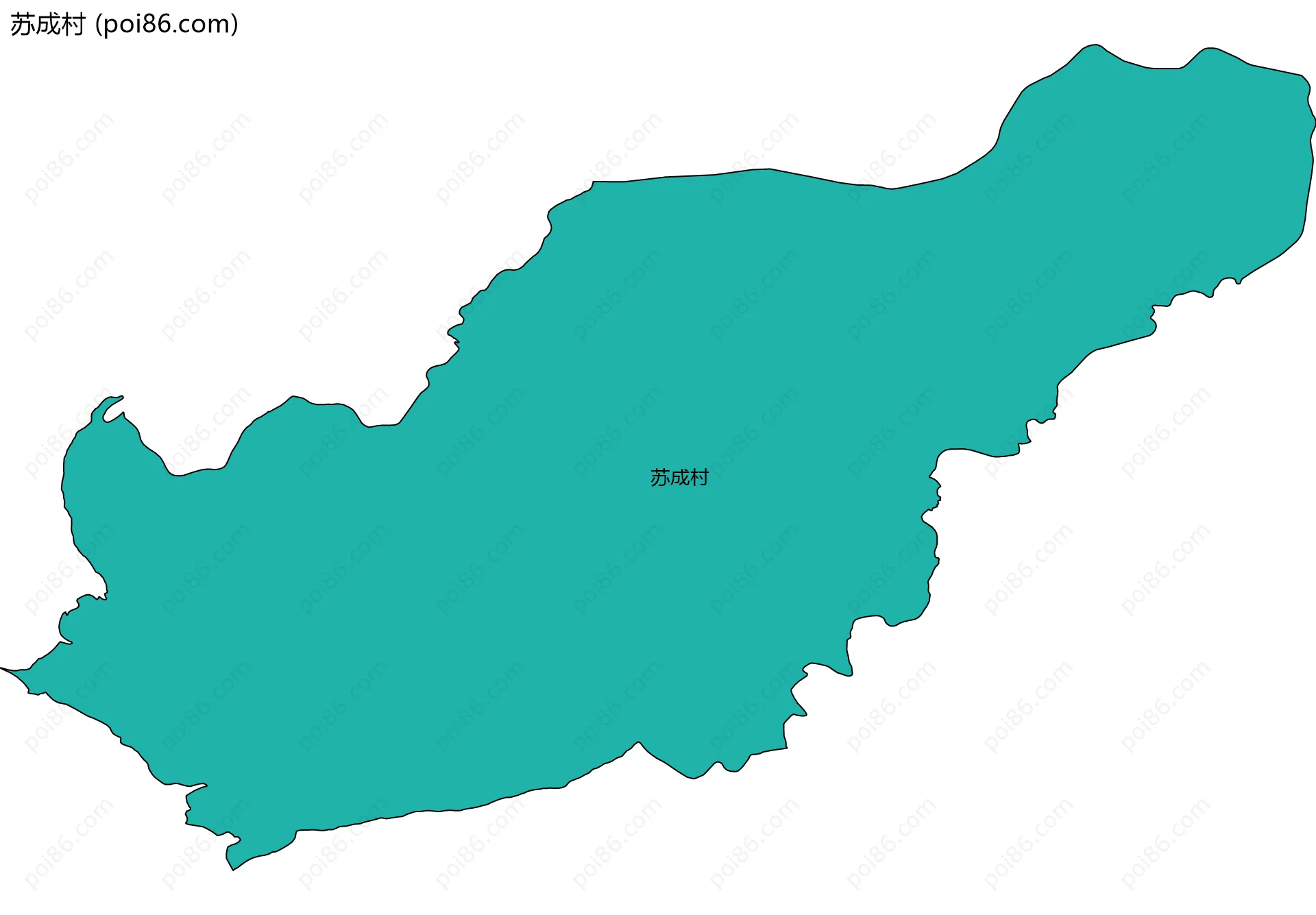 苏成村边界地图