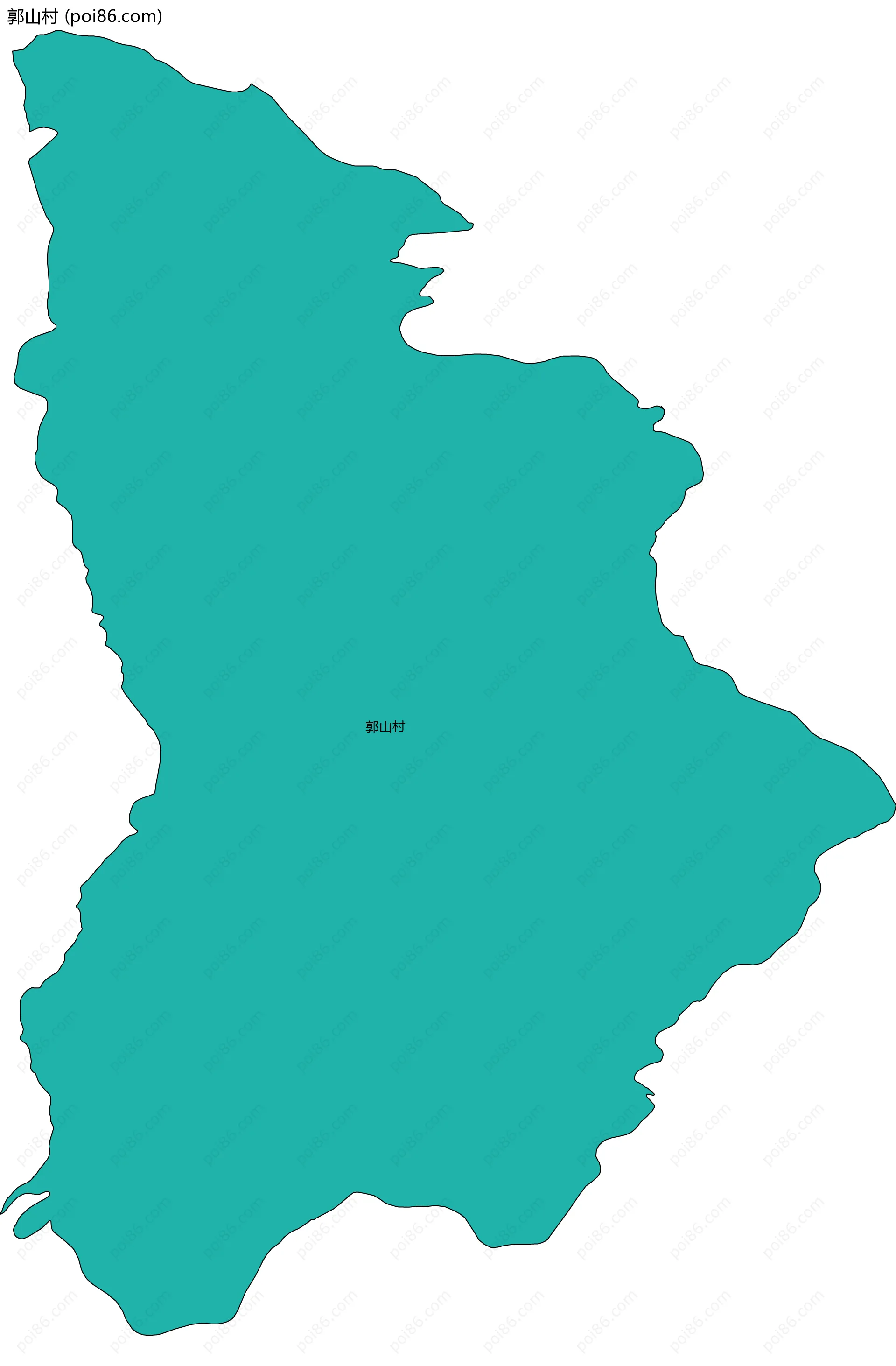 郭山村边界地图