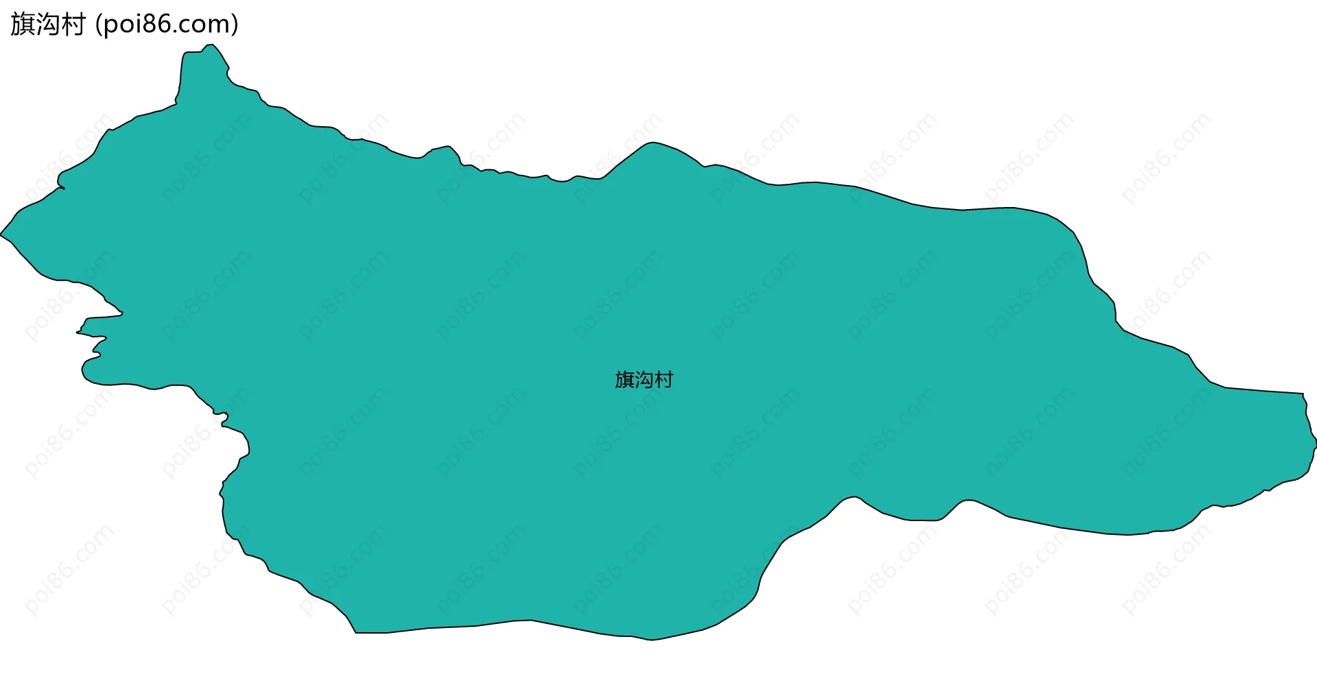 旗沟村边界地图