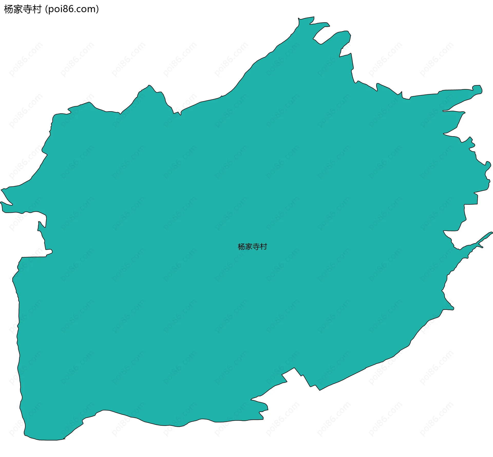 杨家寺村边界地图