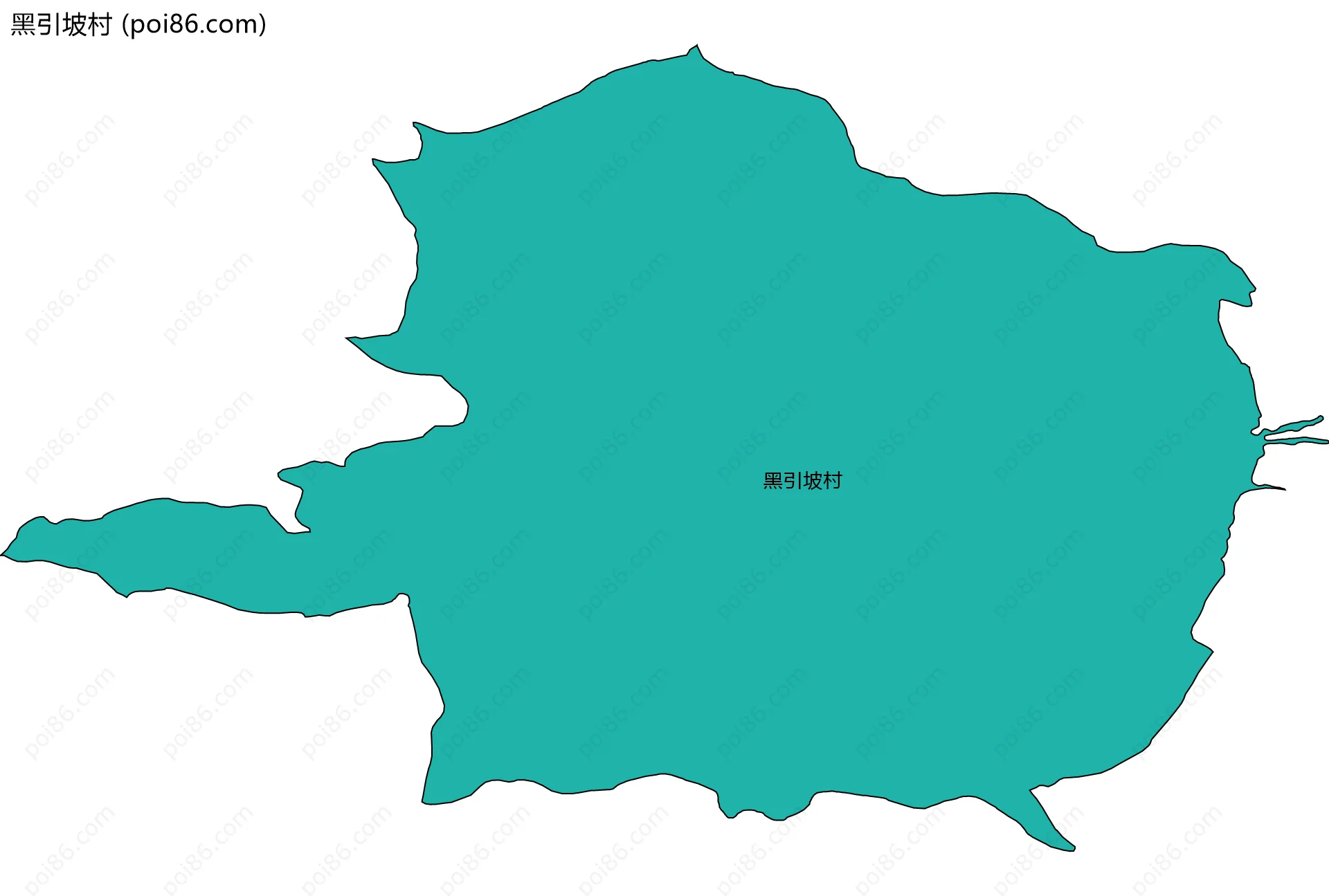 黑引坡村边界地图