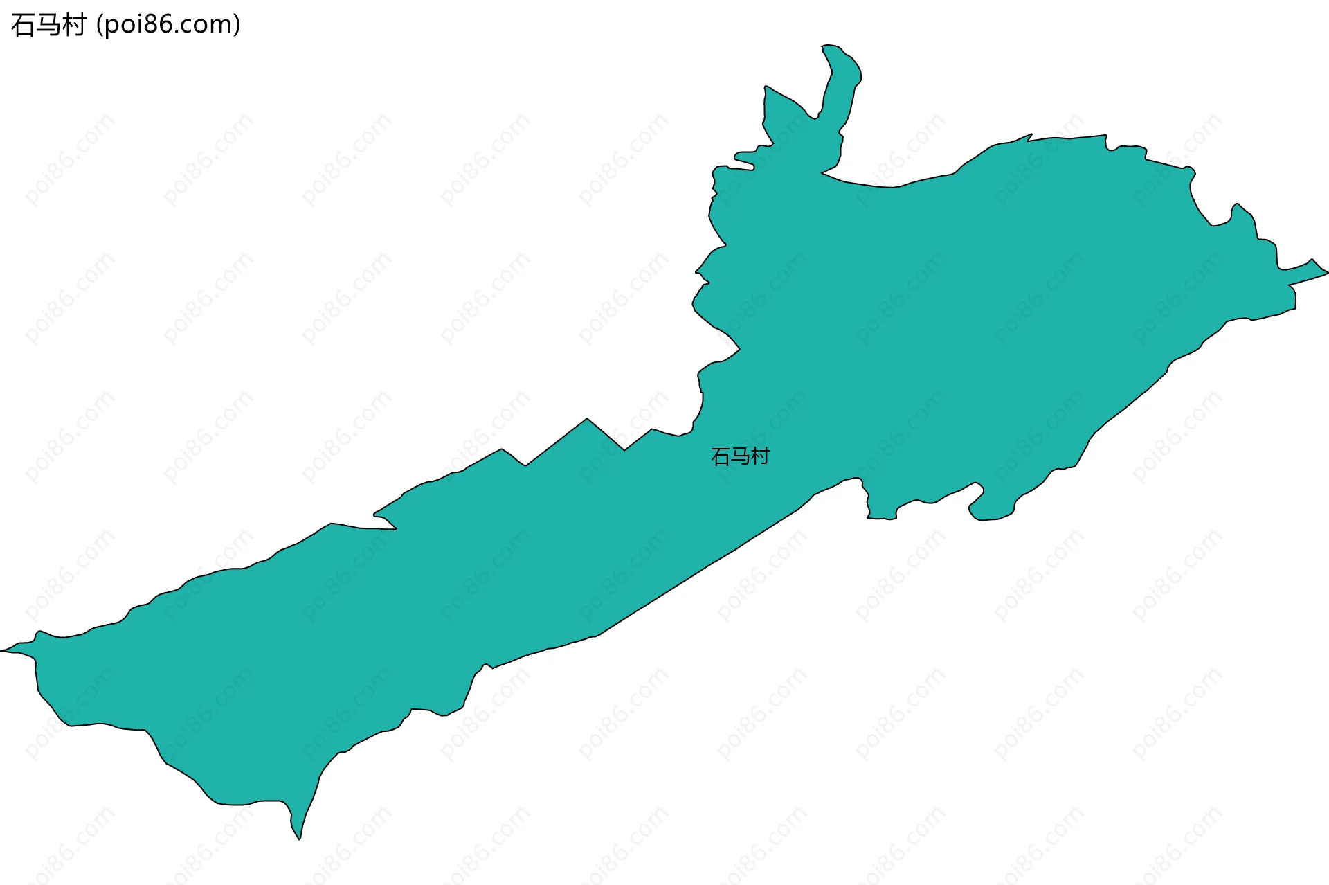 石马村边界地图