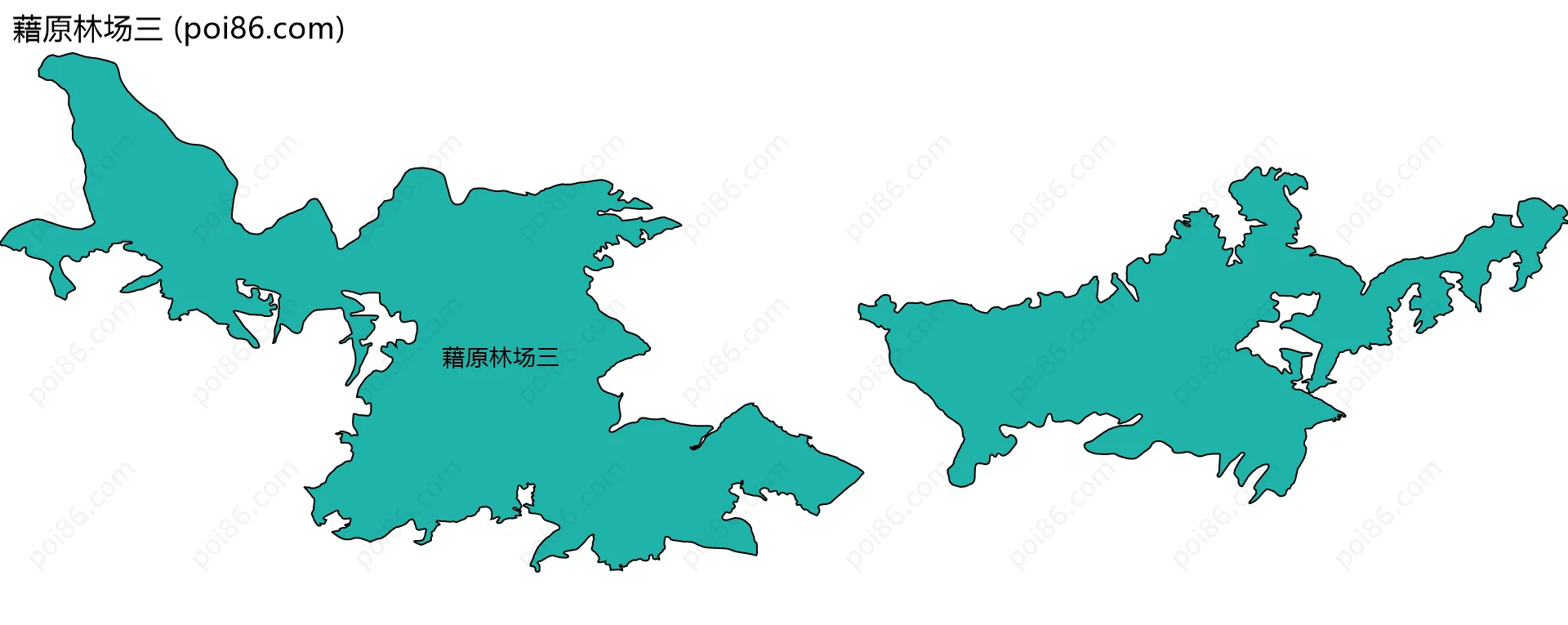 藉原林场三边界地图