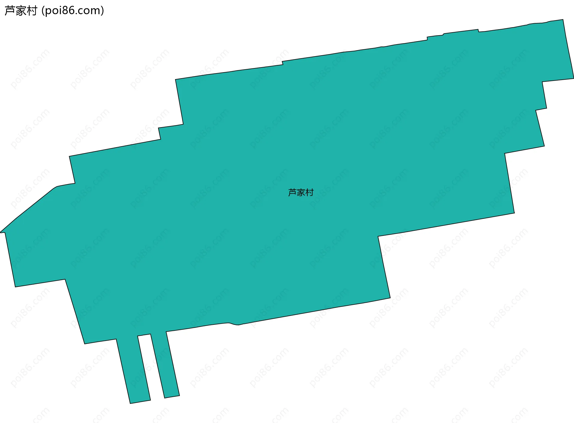 芦家村边界地图