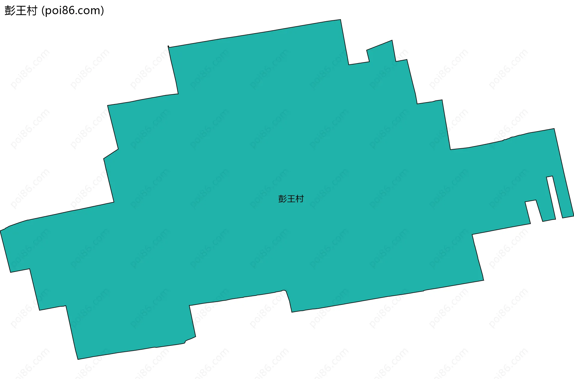 彭王村边界地图