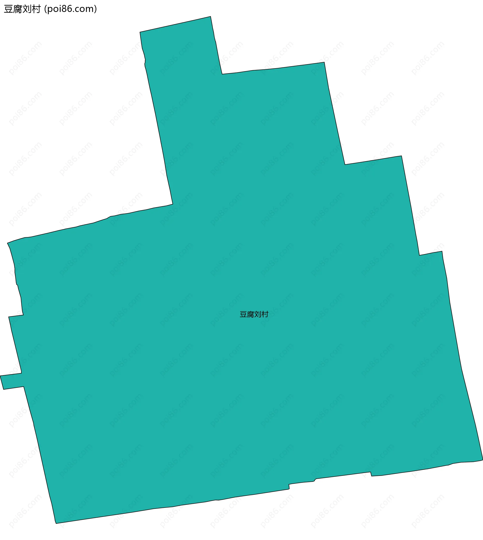 豆腐刘村边界地图