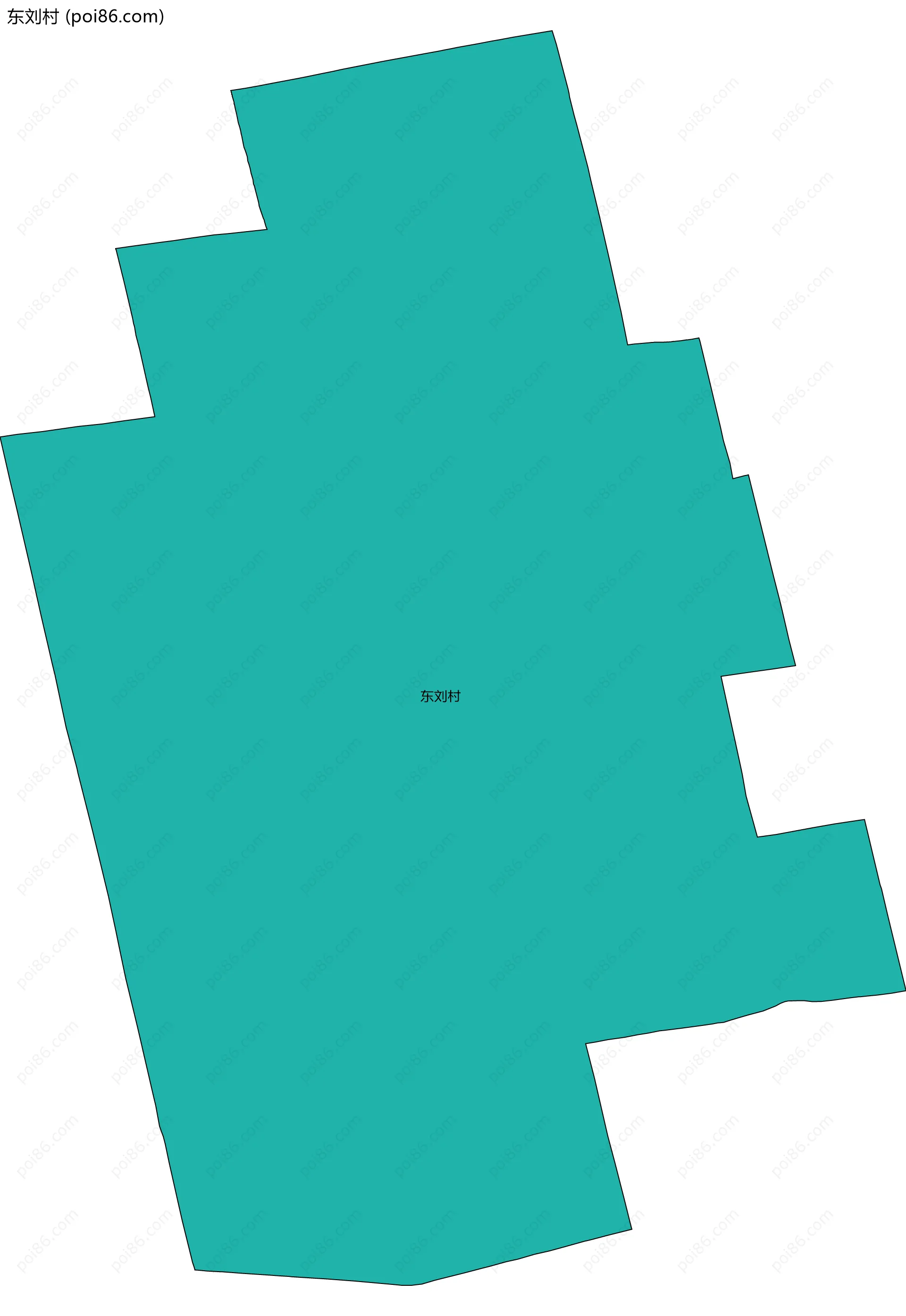 东刘村边界地图