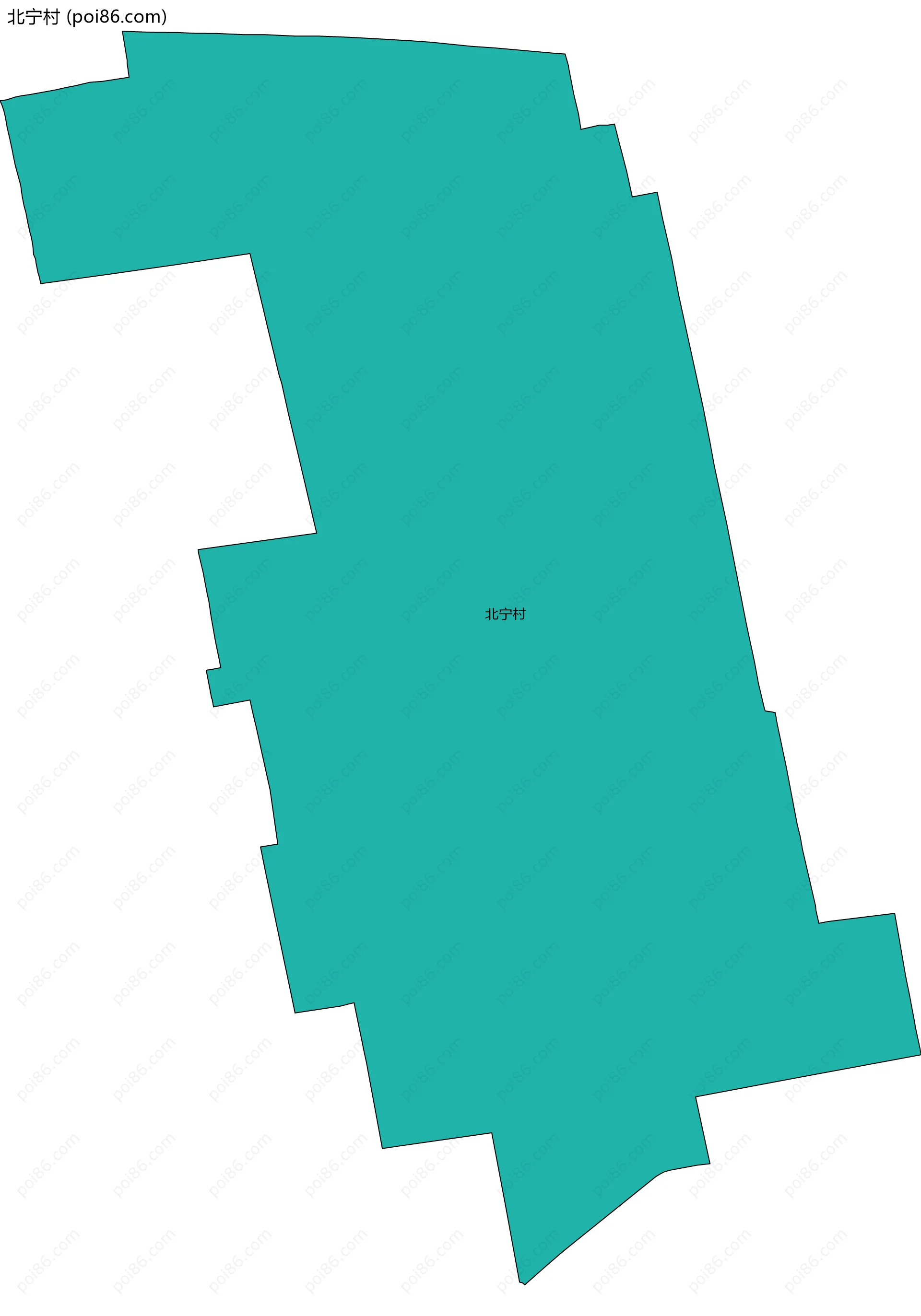 北宁村边界地图