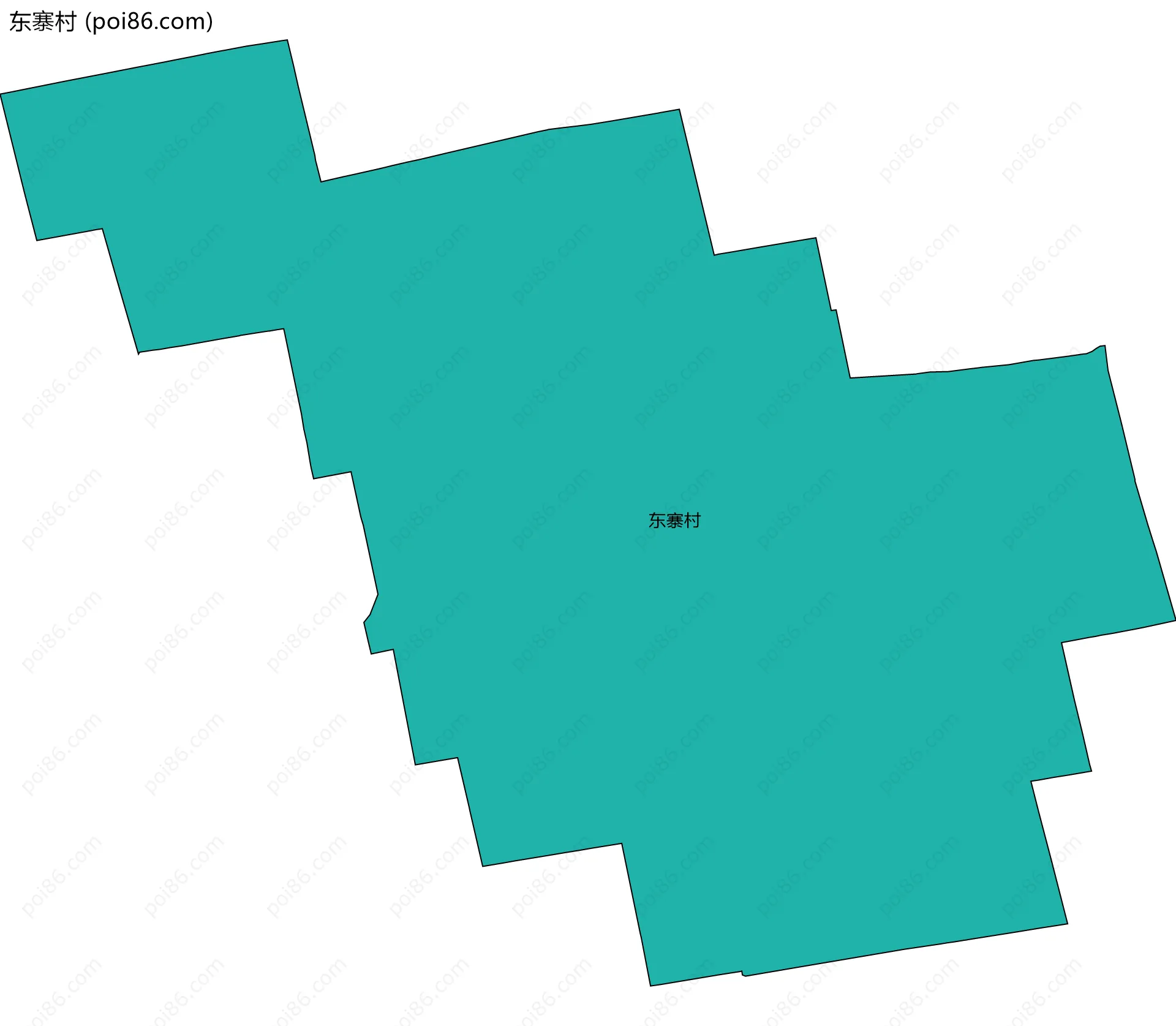 东寨村边界地图
