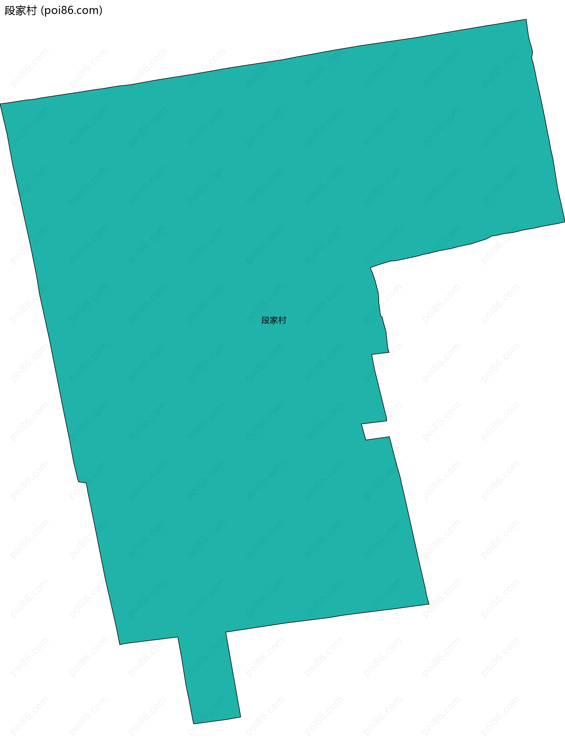 段家村边界地图