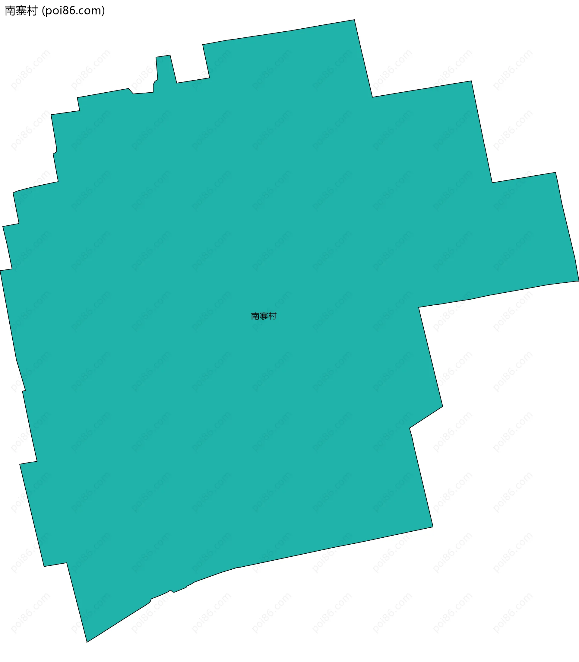 南寨村边界地图