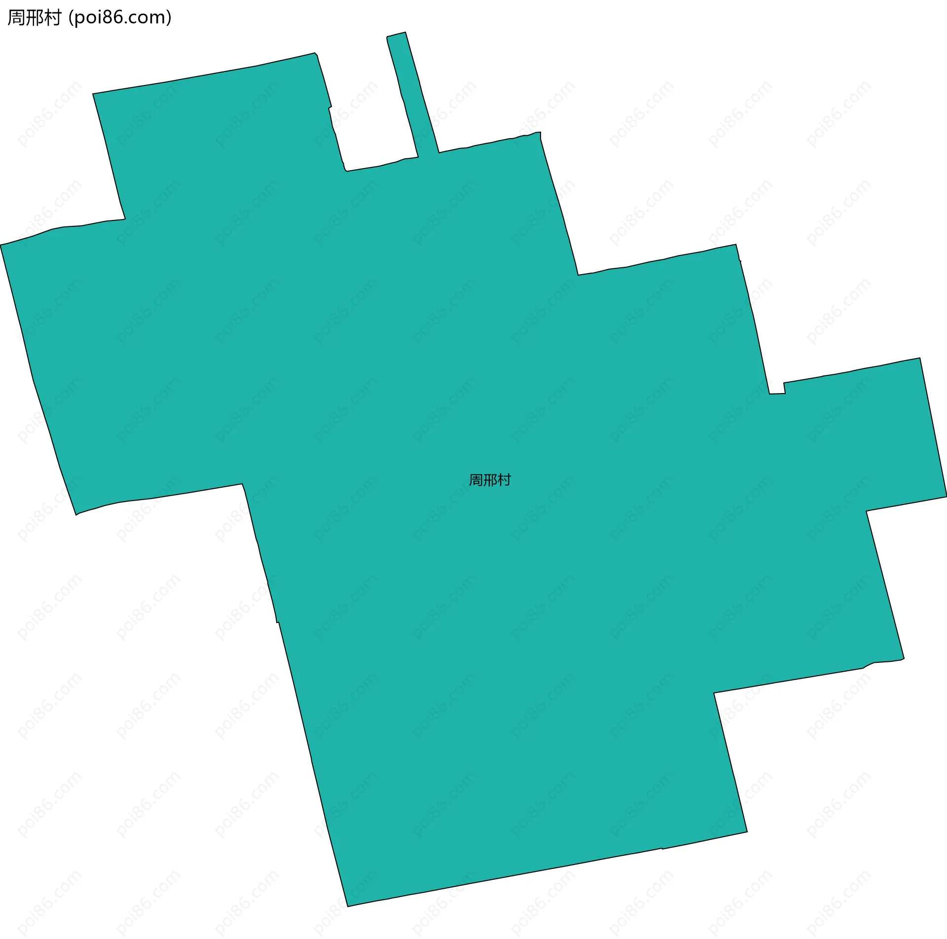 周邢村边界地图