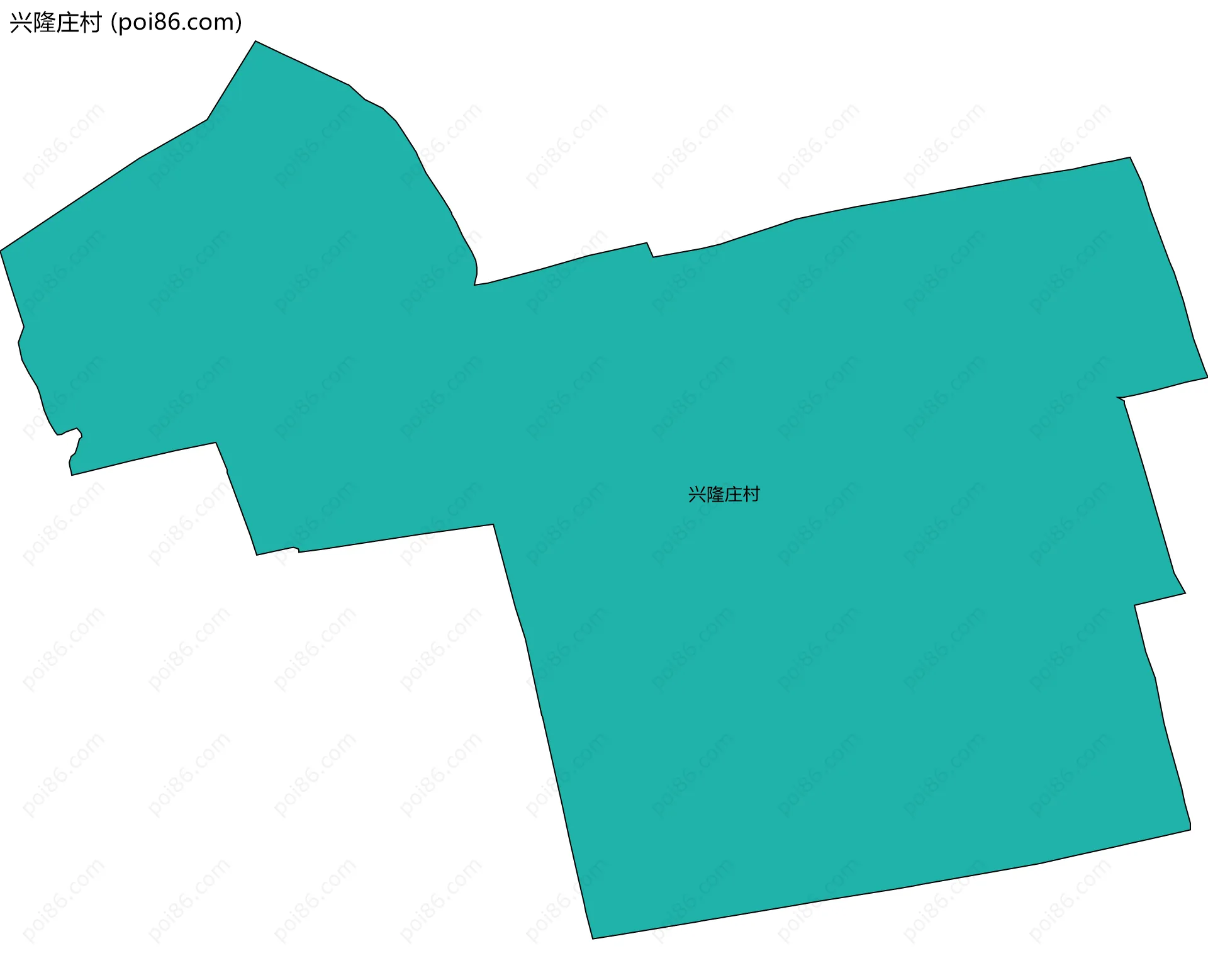 兴隆庄村边界地图