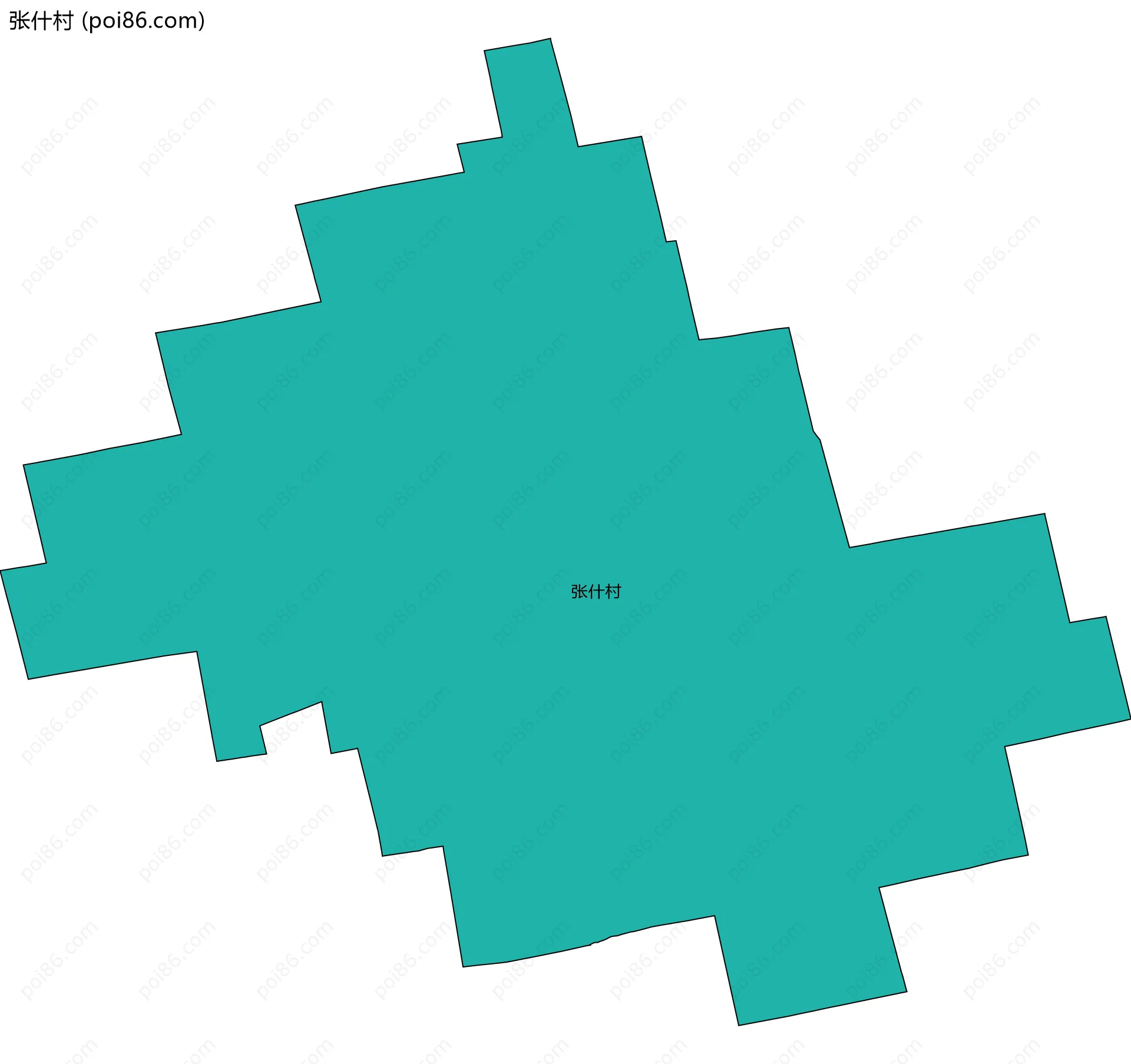 张什村边界地图