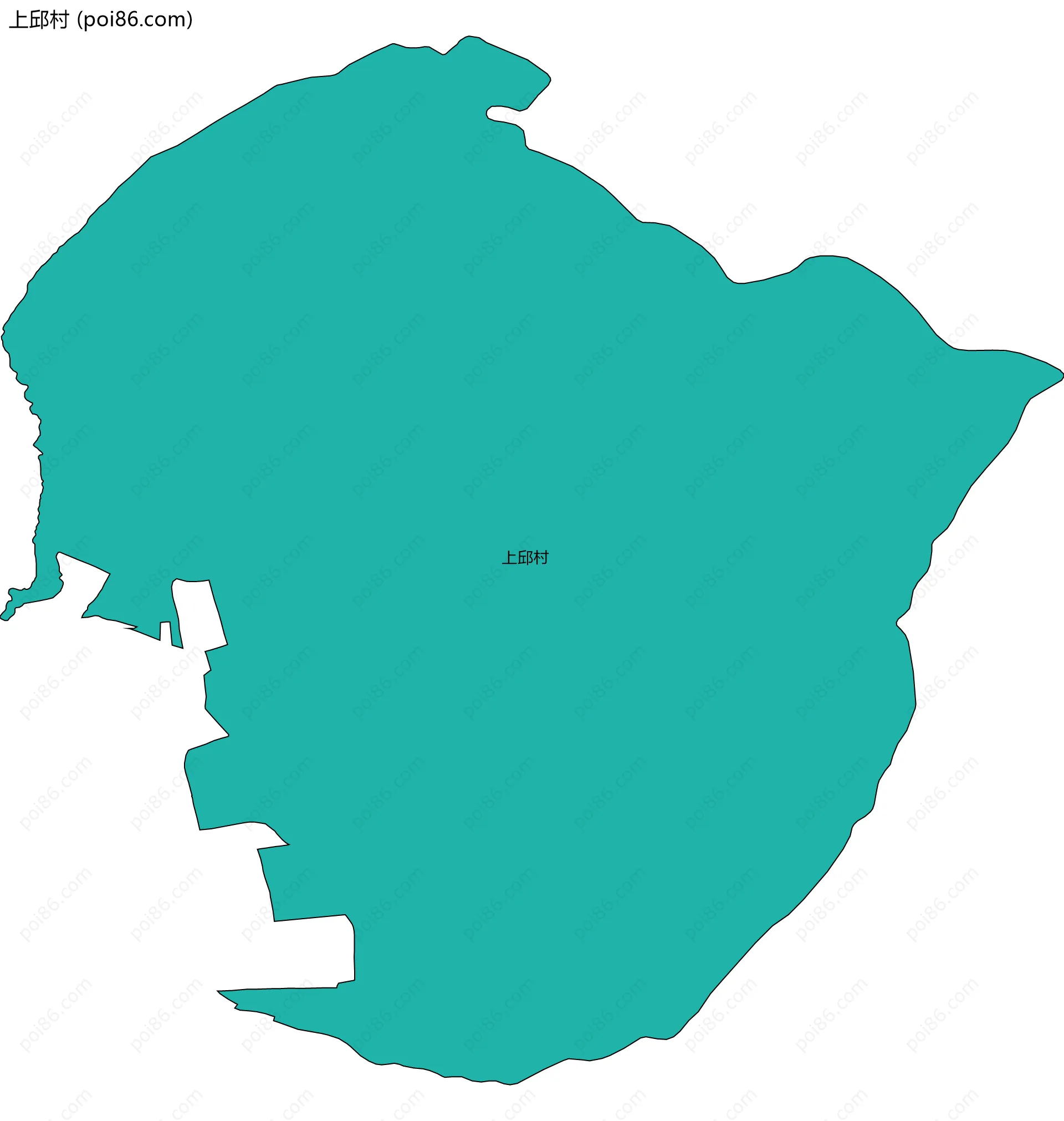 上邱村边界地图