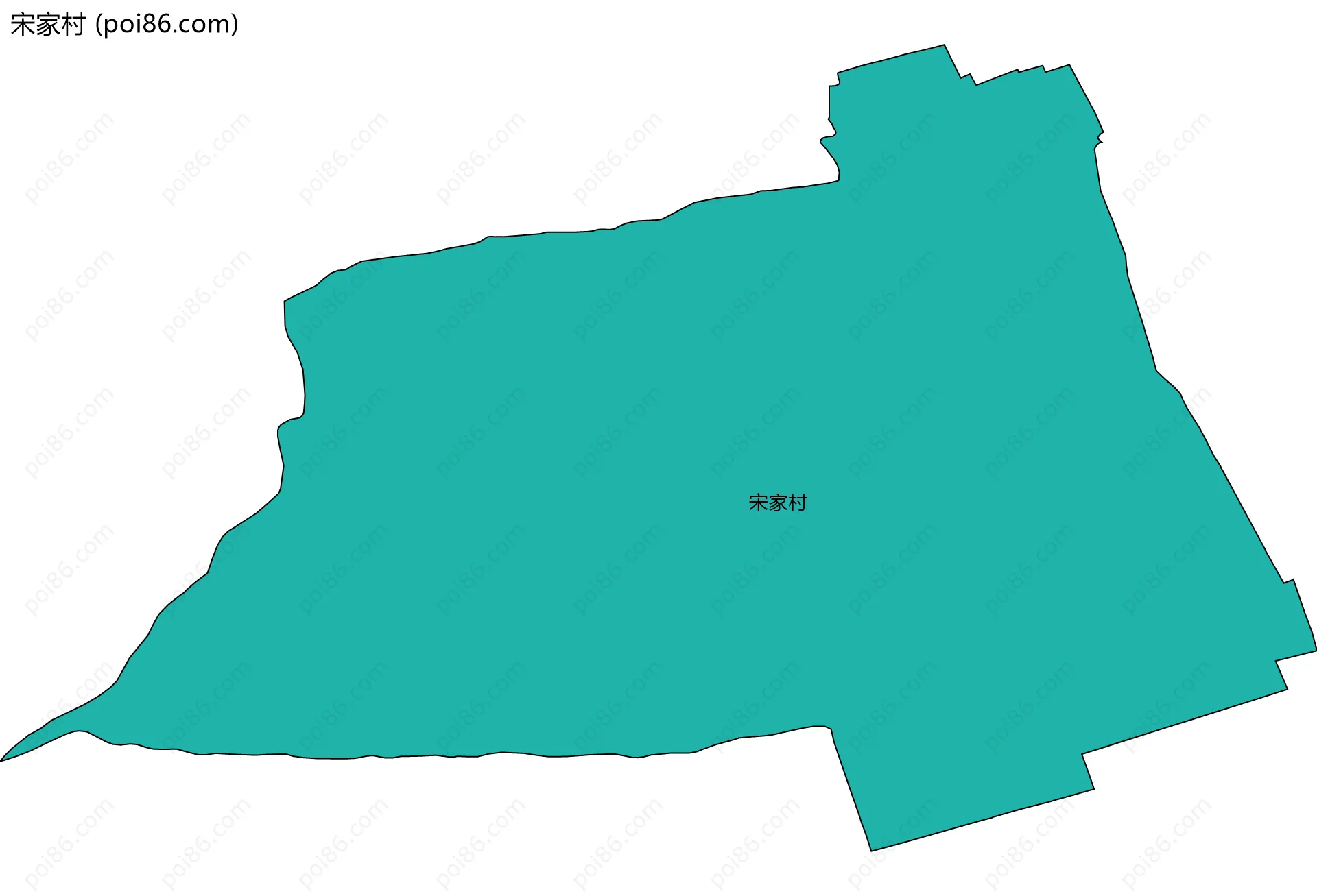 宋家村边界地图