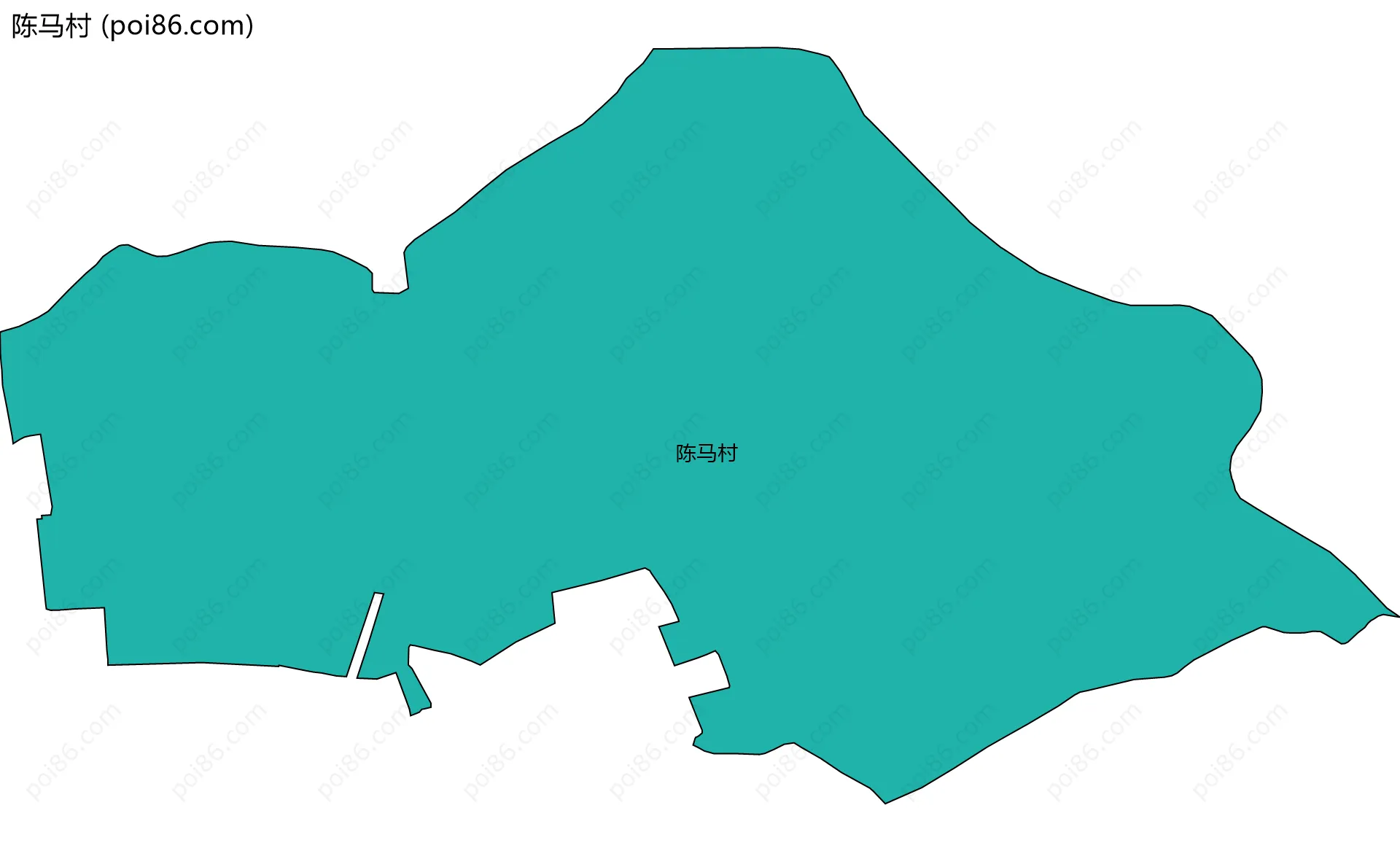 陈马村边界地图