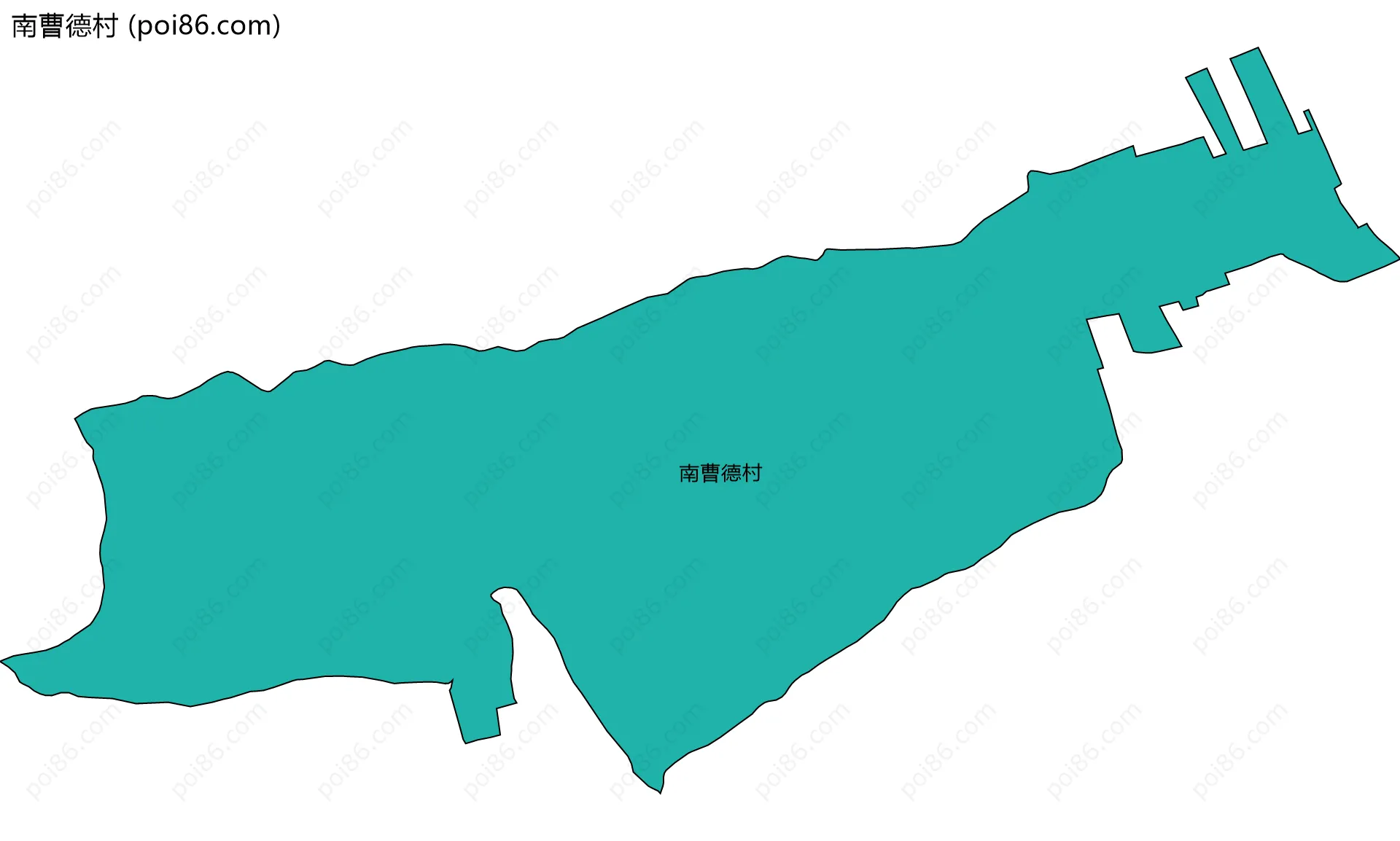 南曹德村边界地图