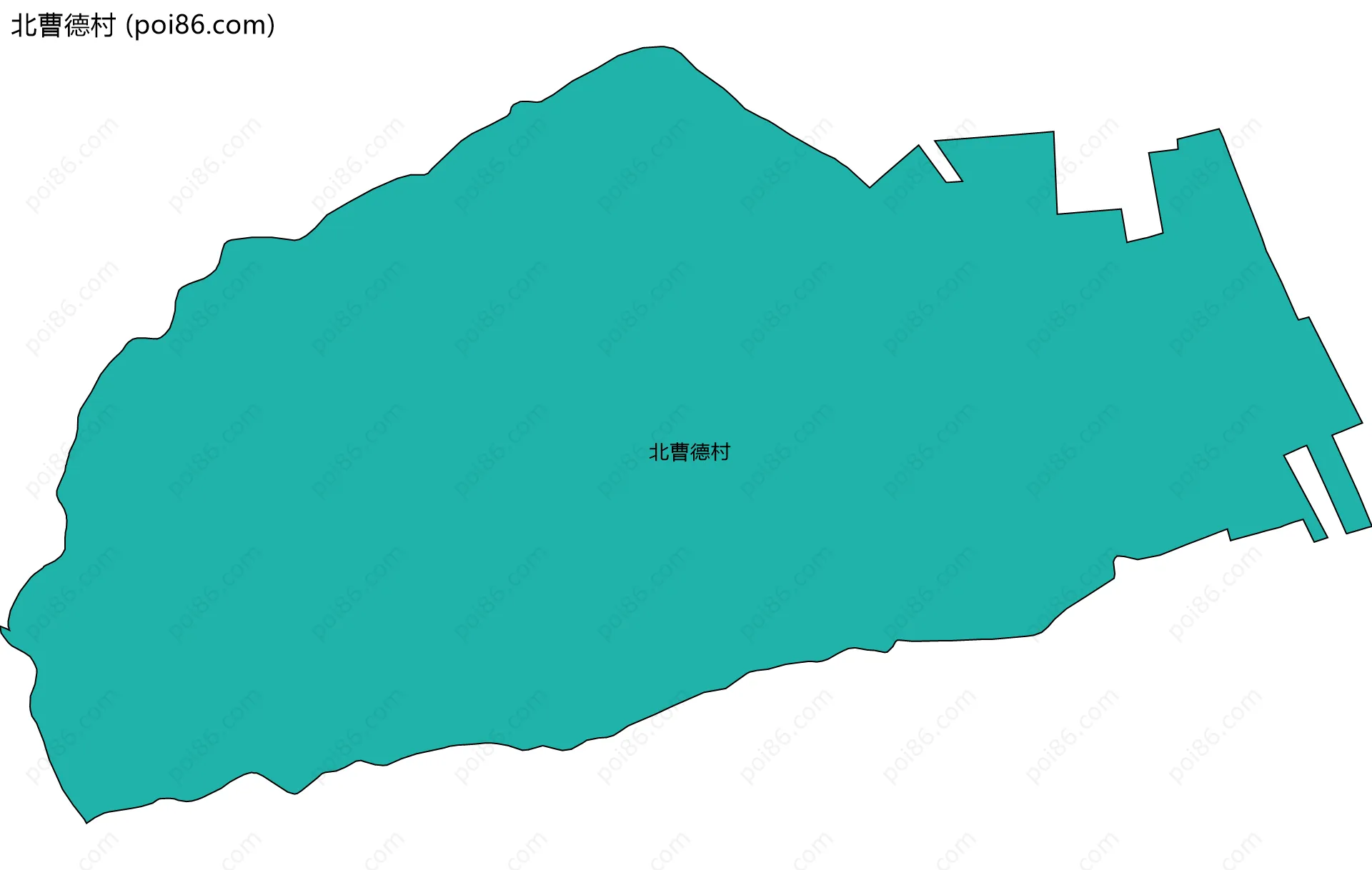 北曹德村边界地图