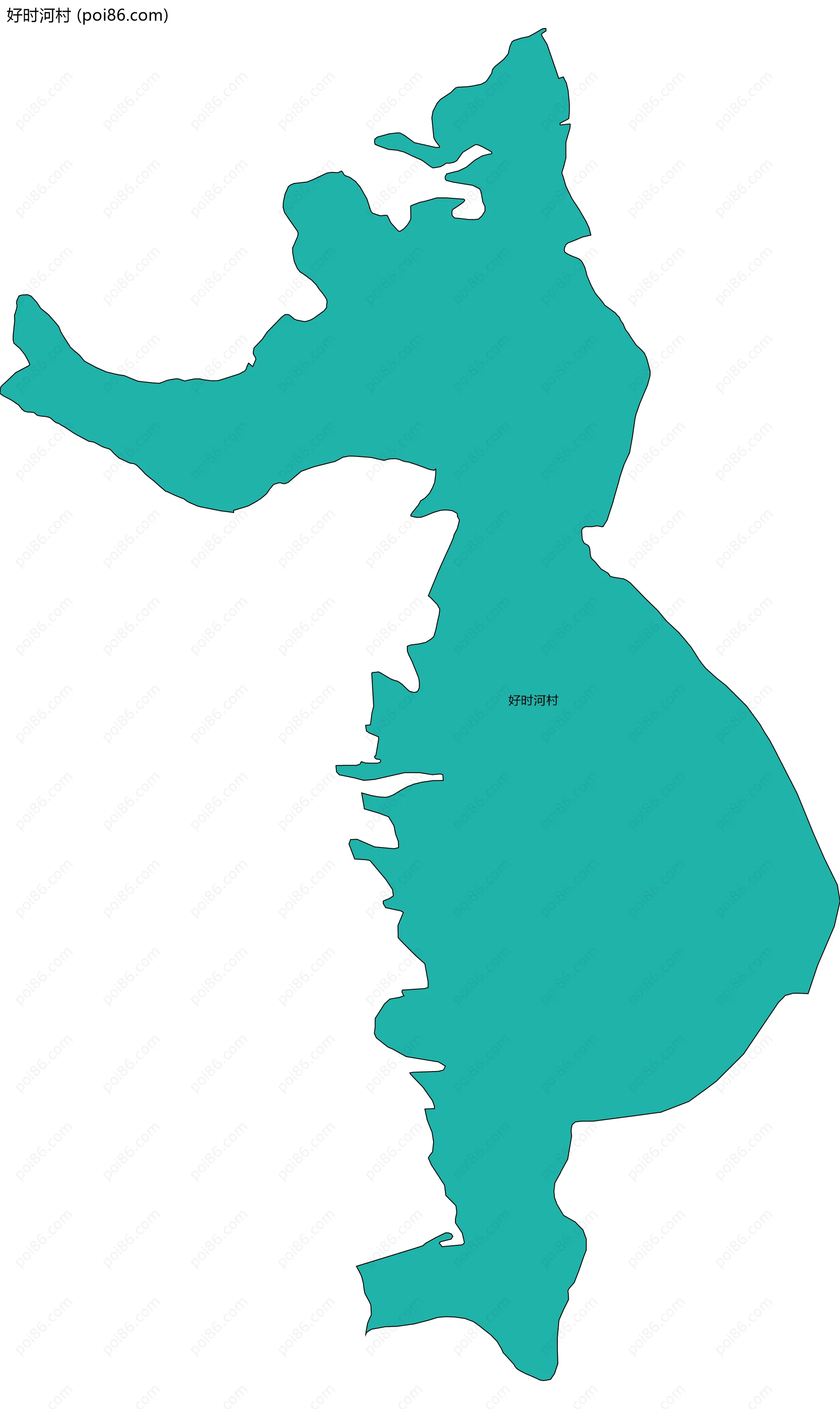 好时河村边界地图