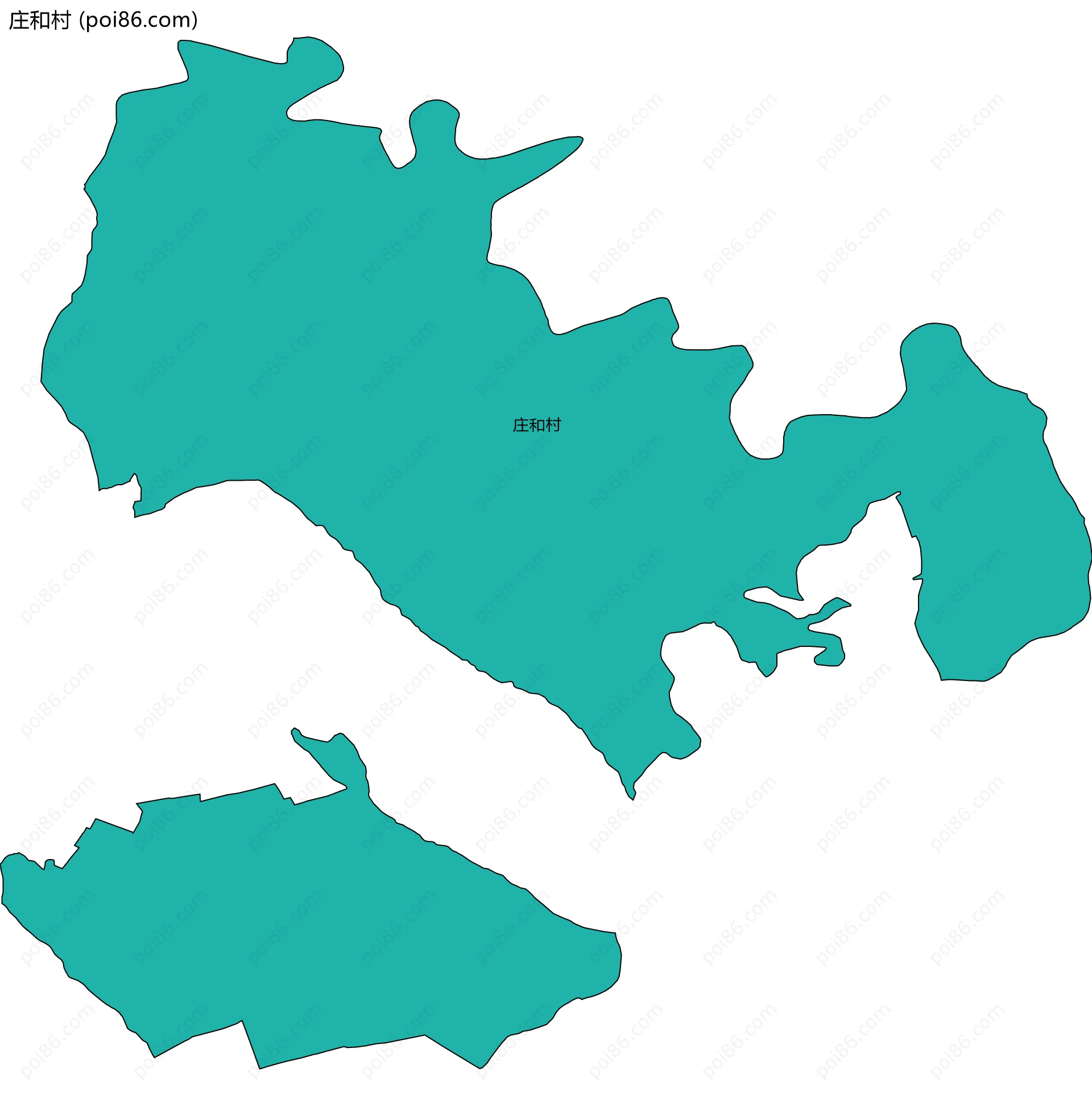 庄和村边界地图