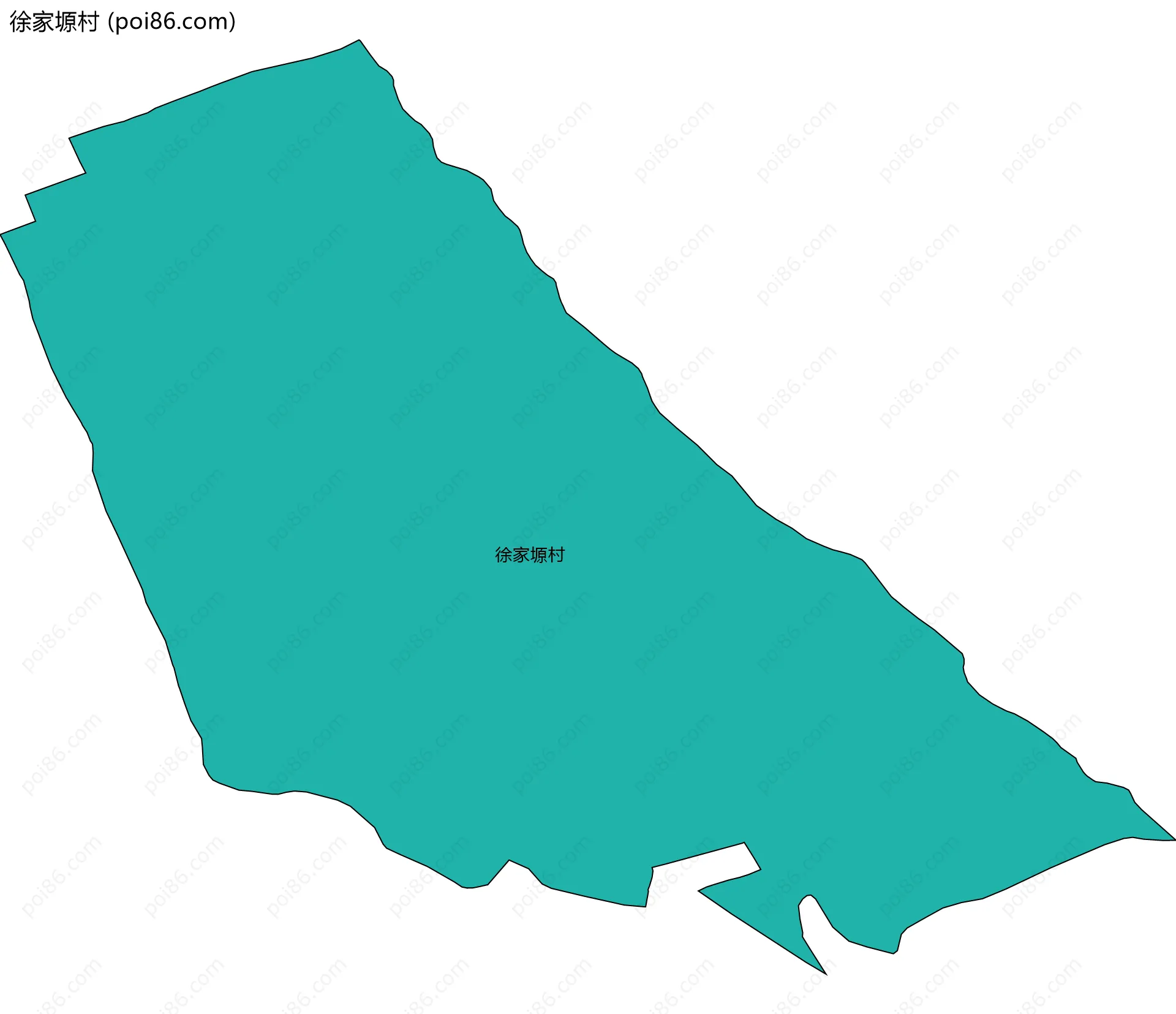 徐家塬村边界地图