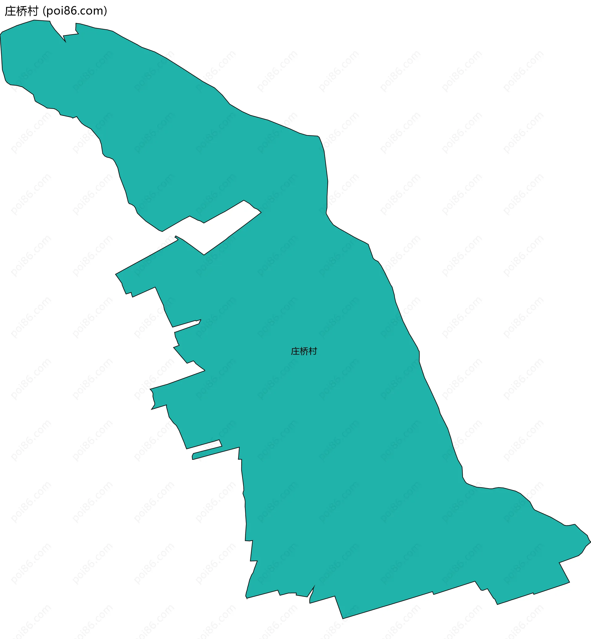 庄桥村边界地图