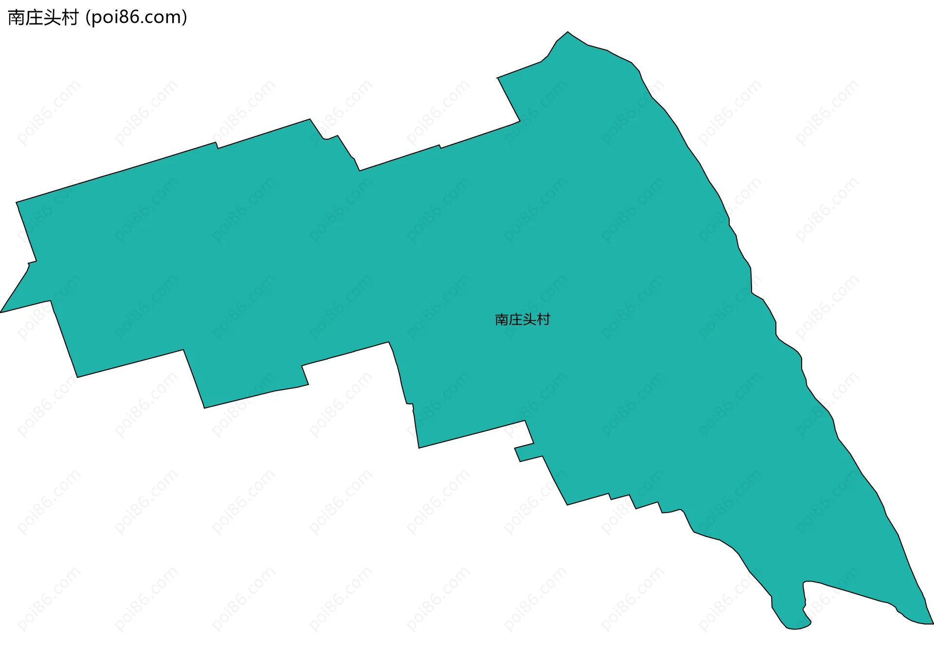南庄头村边界地图