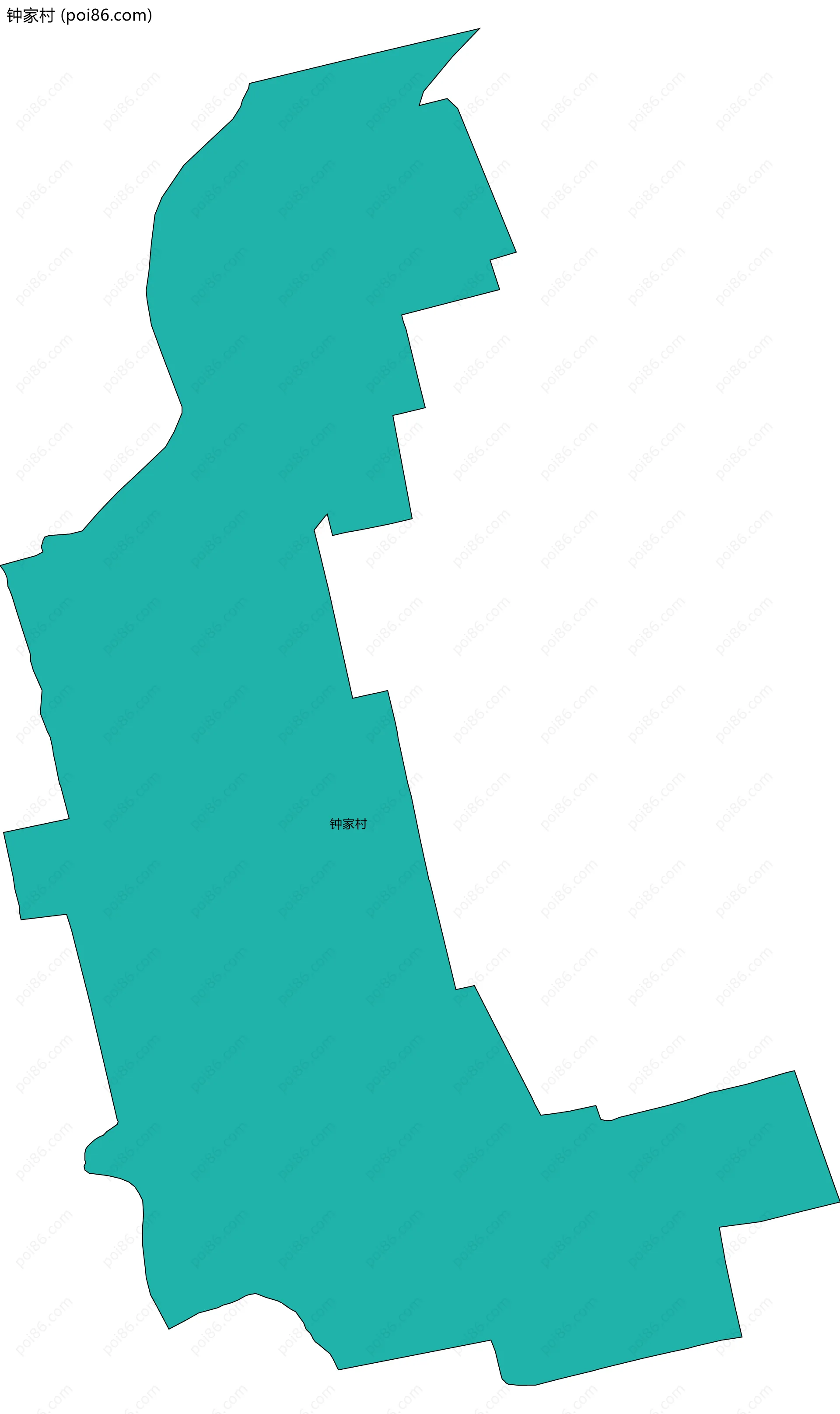 钟家村边界地图