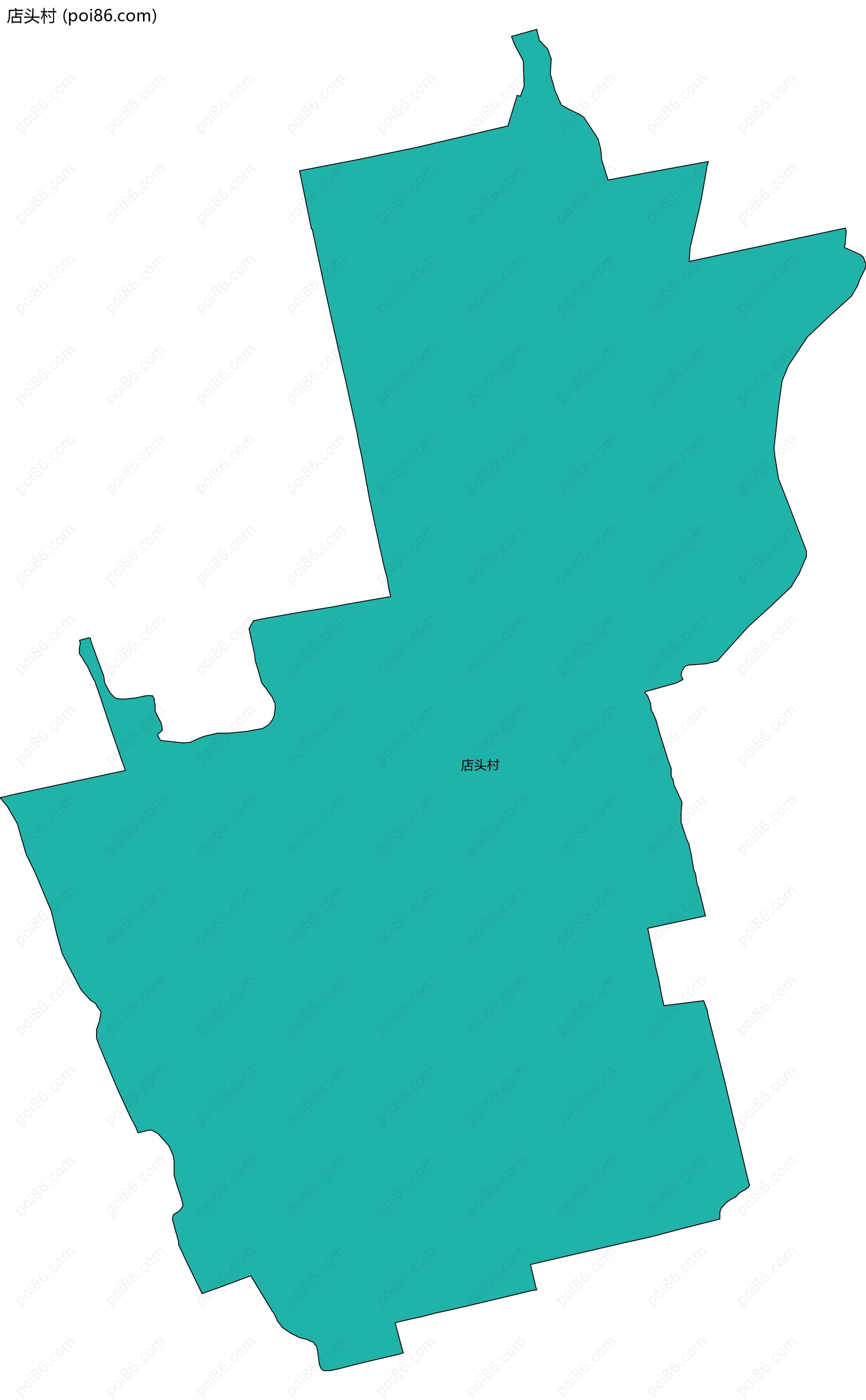 店头村边界地图