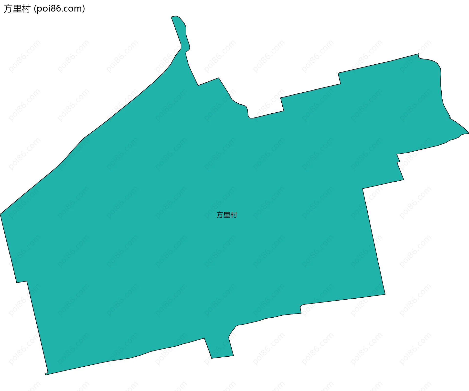 方里村边界地图