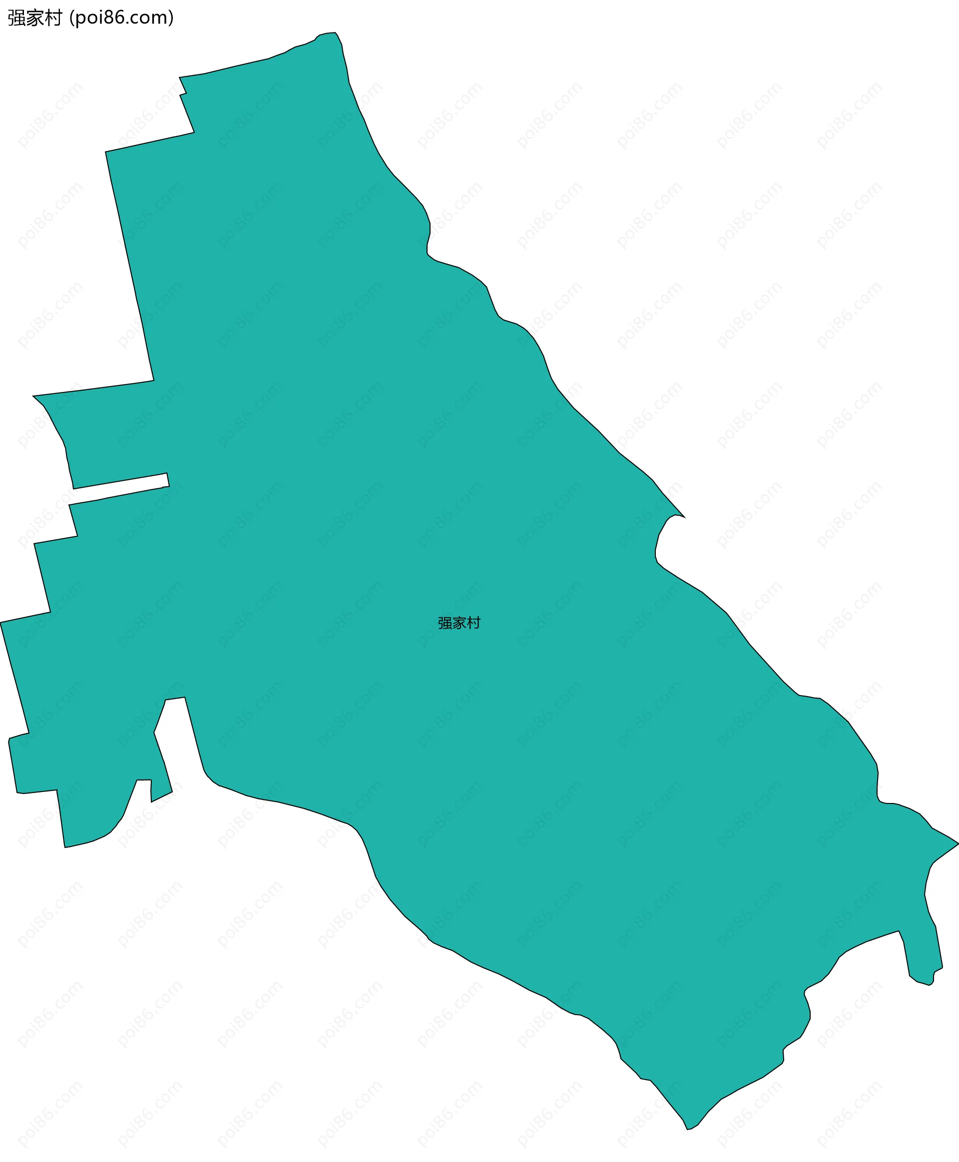 强家村边界地图
