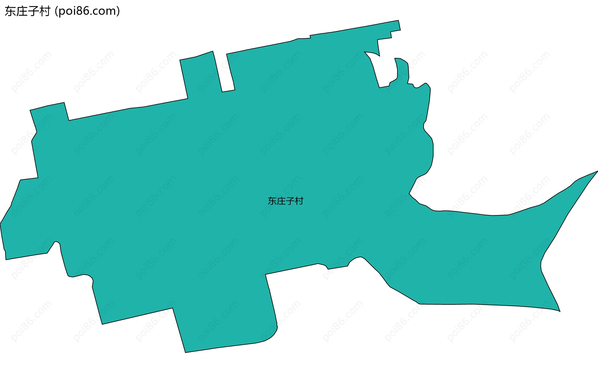 东庄子村边界地图