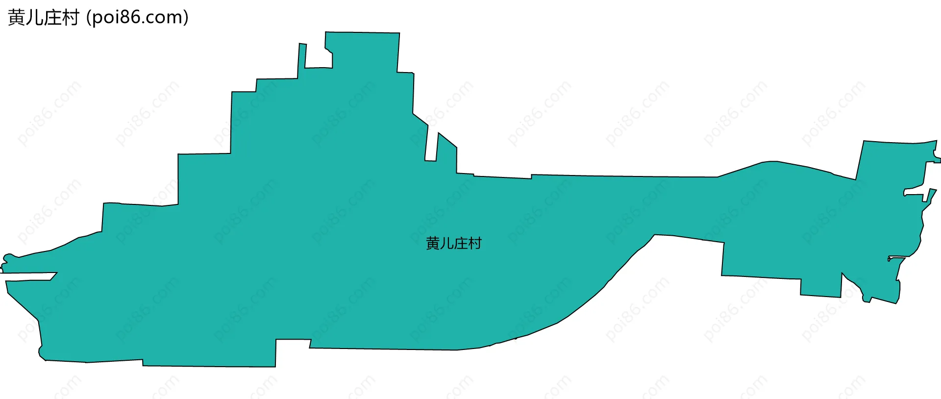黄儿庄村边界地图