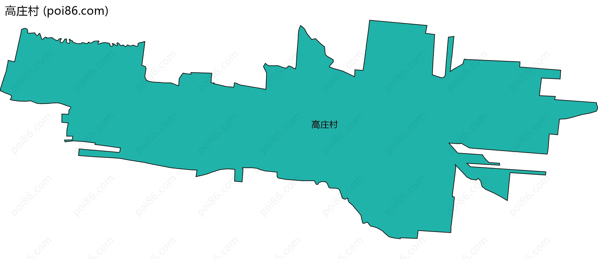 高庄村边界地图