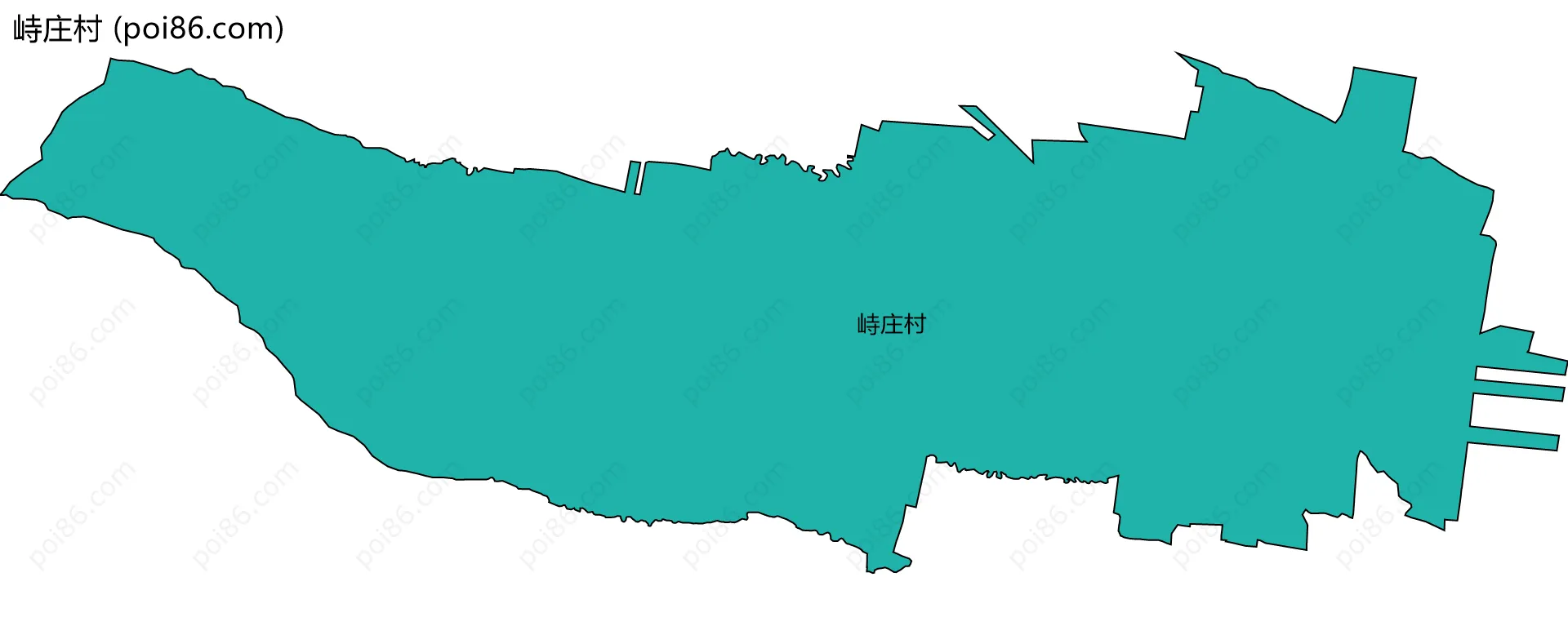 峙庄村边界地图