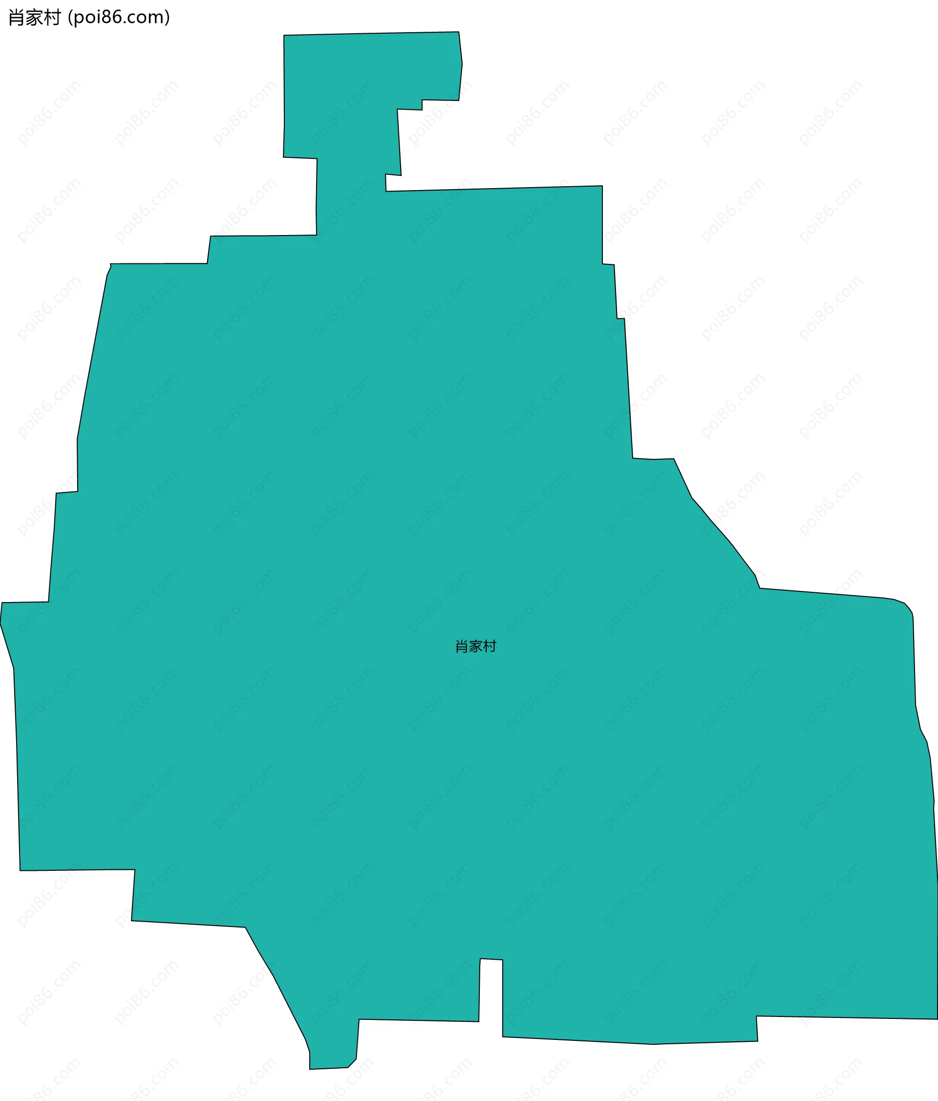 肖家村边界地图